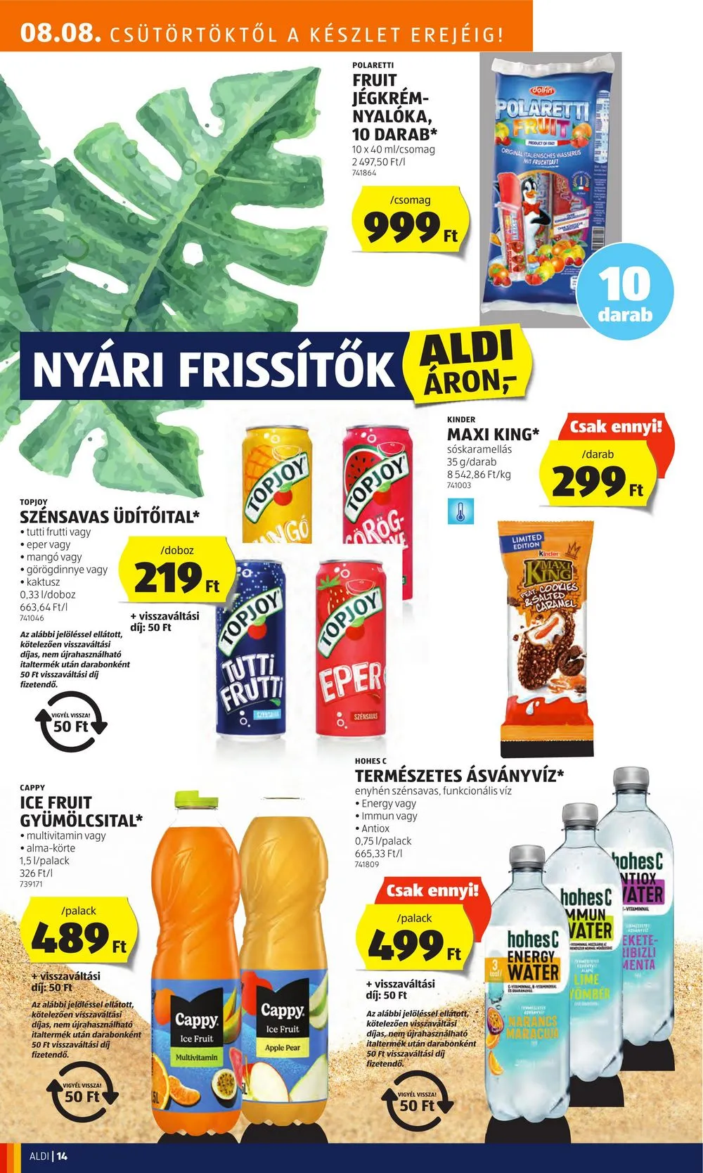 Aldi akciós újság 08.08–08.14 – 16. oldal