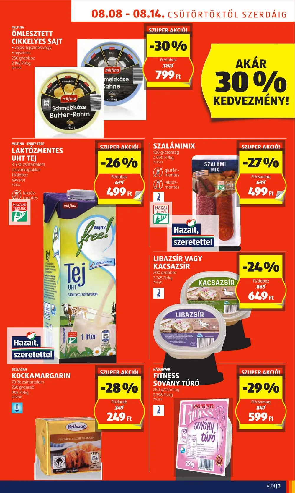Aldi akciós újság 08.08–08.14 – 3. oldal