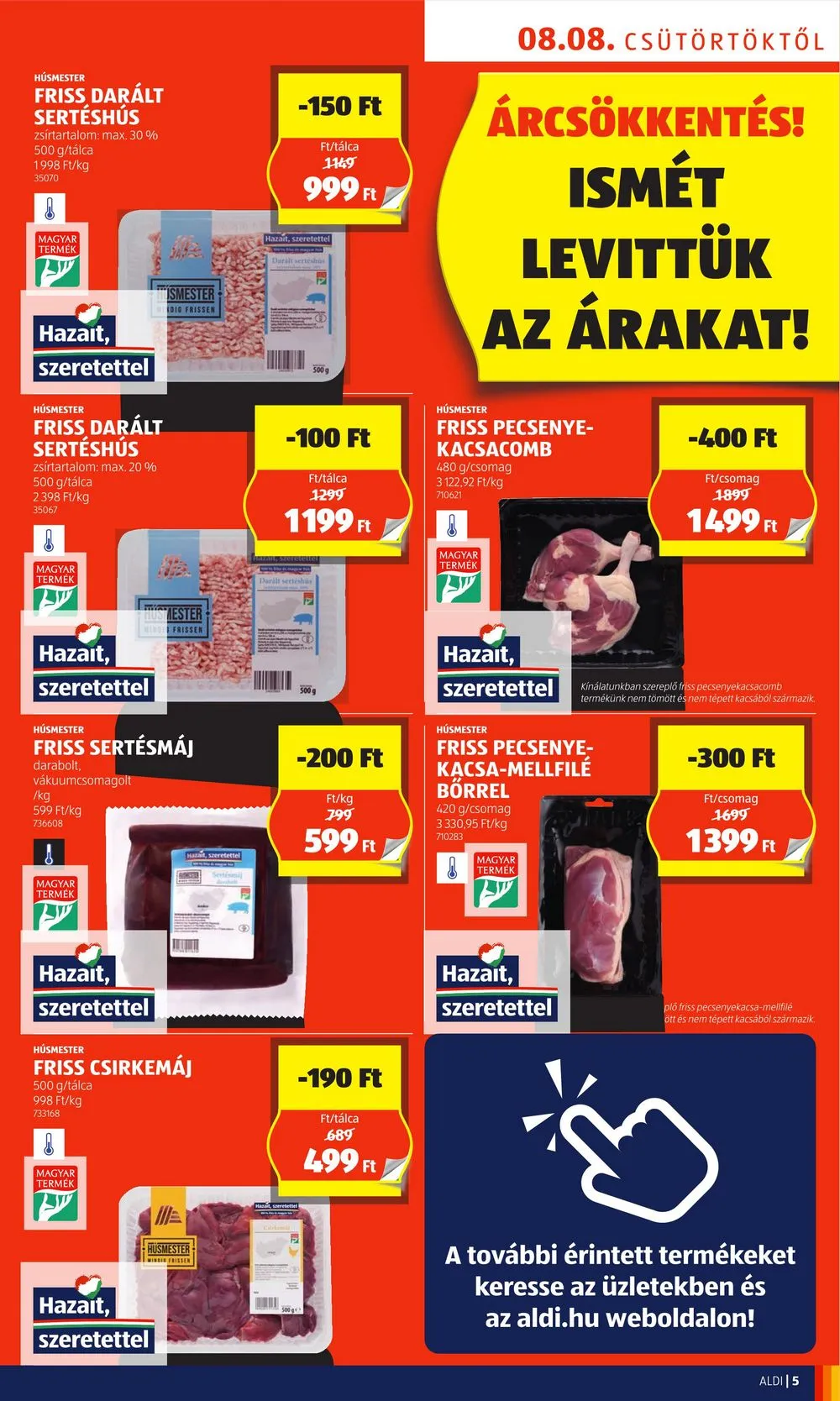 Aldi akciós újság 08.08–08.14 – 5. oldal