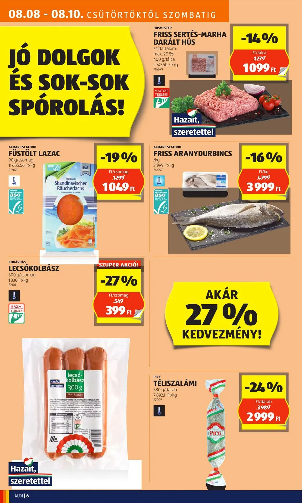 Aldi akciós újság 08.08–08.14 – 8. oldal