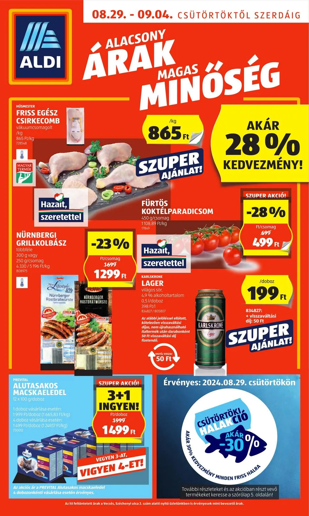 Aldi akciós újság 08.29–09.04