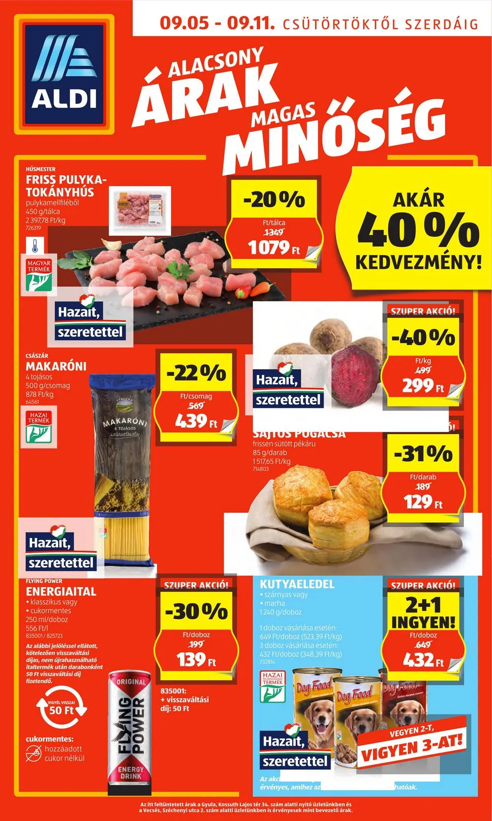 Aldi akciós újság 09.05–09.11