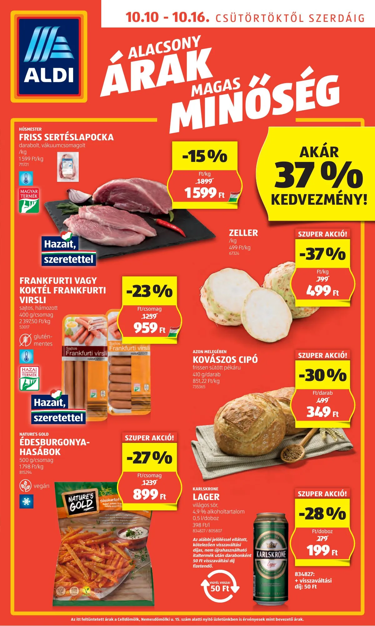 Aldi akciós újság 10.10–10.16