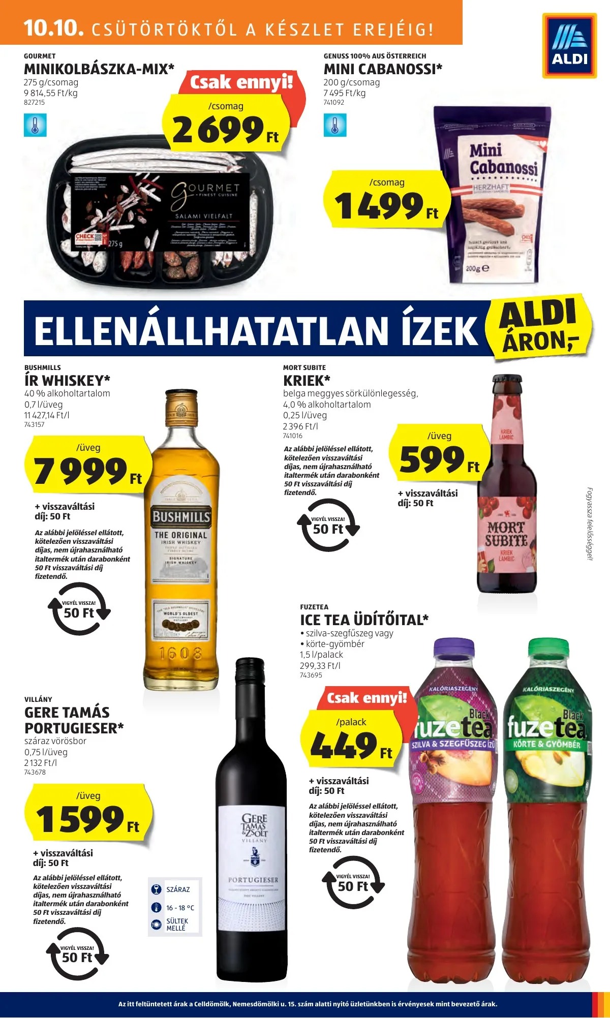 Aldi akciós újság 10.10–10.16 – 15. oldal