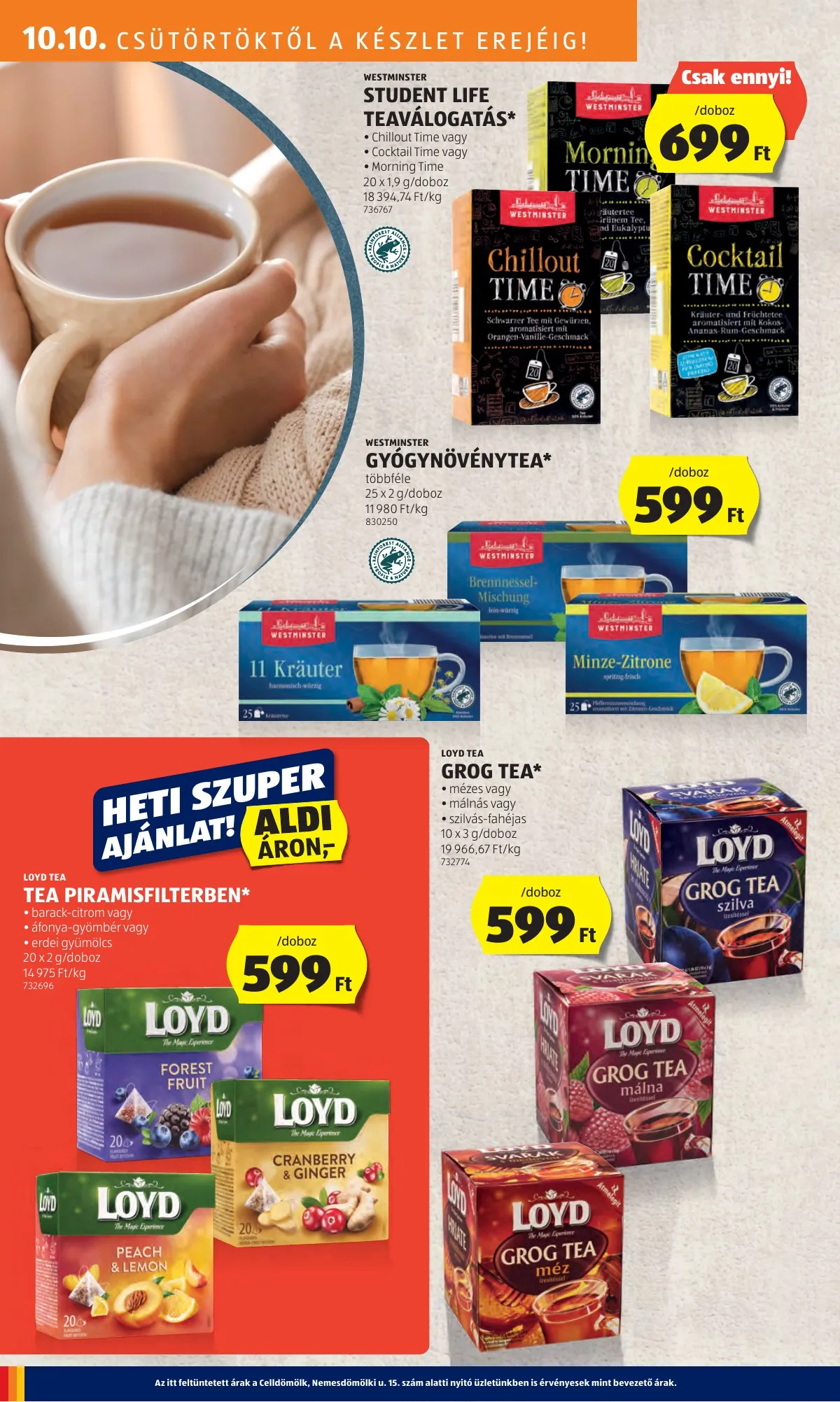 Aldi akciós újság 10.10–10.16 – 18. oldal