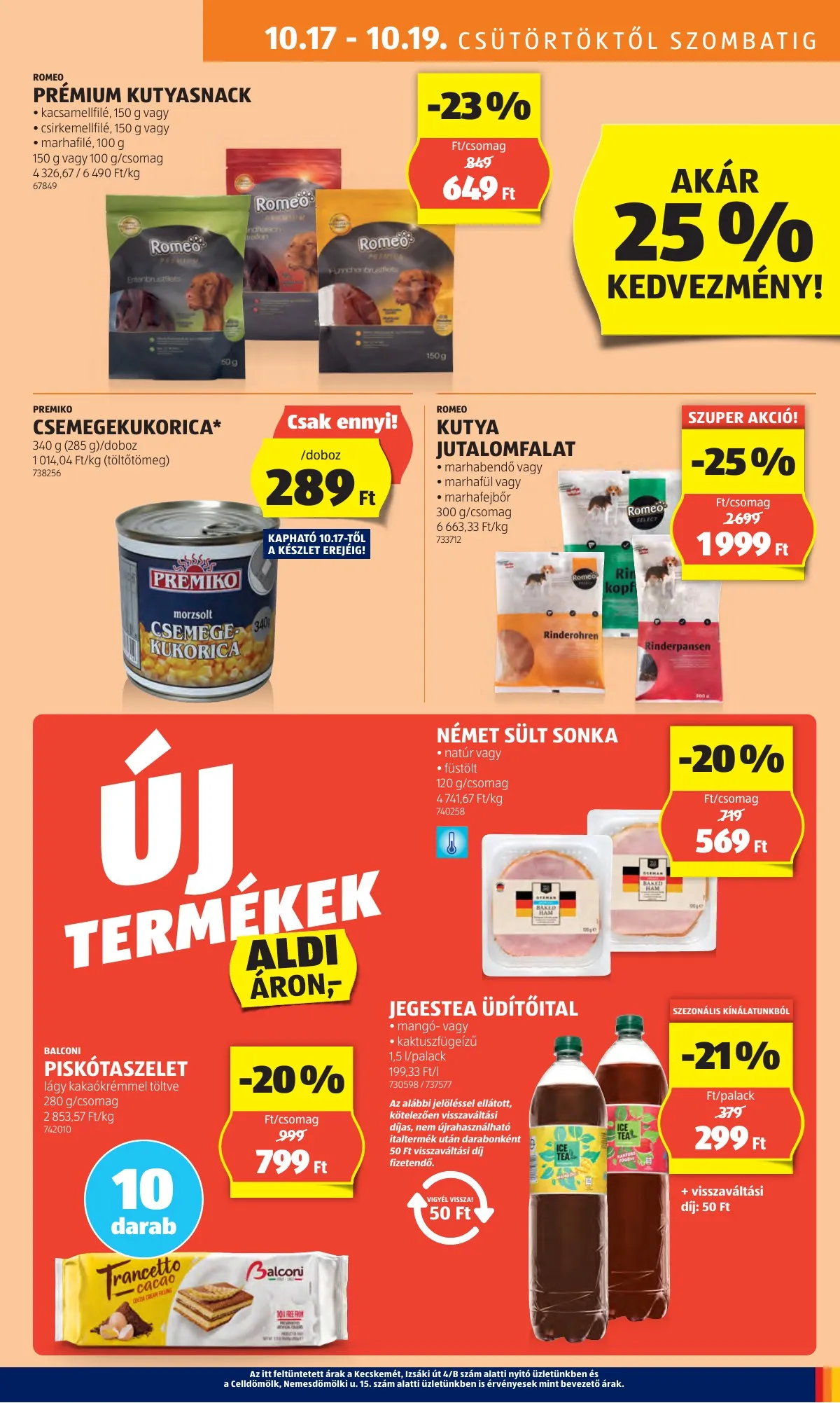 Aldi akciós újság 10.17–10.22 – 11. oldal