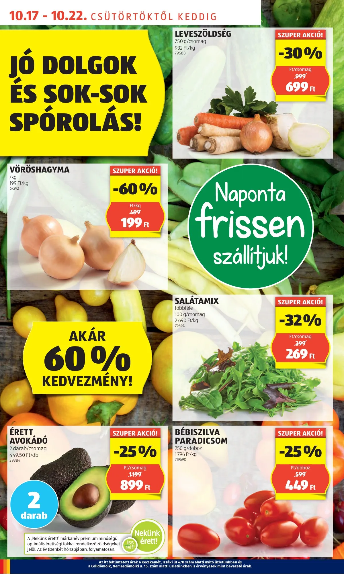 Aldi akciós újság 10.17–10.22 – 4. oldal