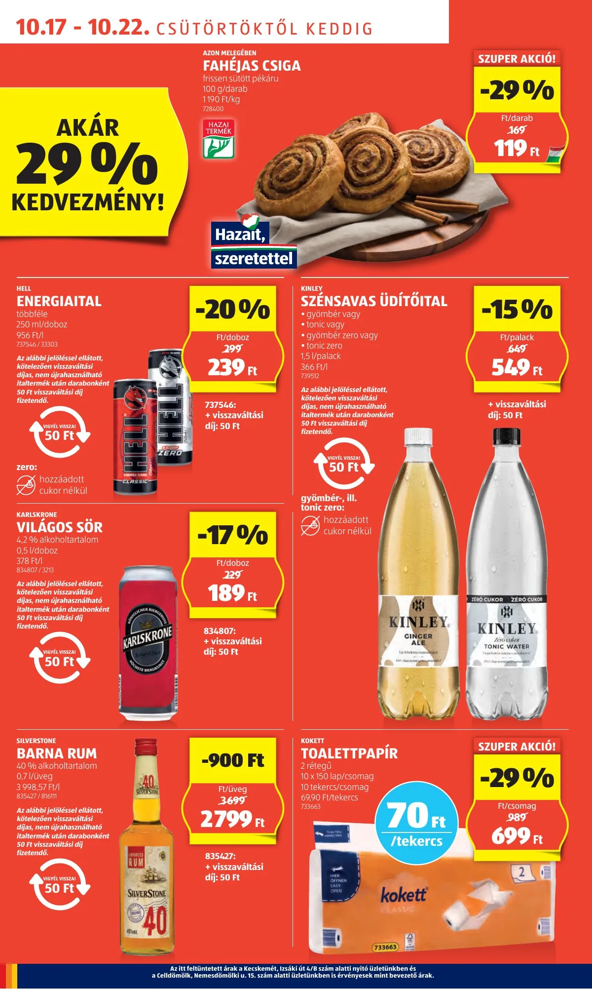 Aldi akciós újság 10.17–10.22 – 6. oldal