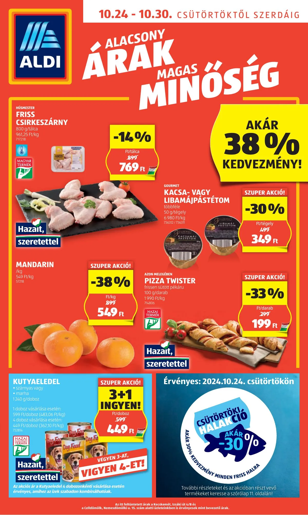 Aldi akciós újság 10.24–10.30