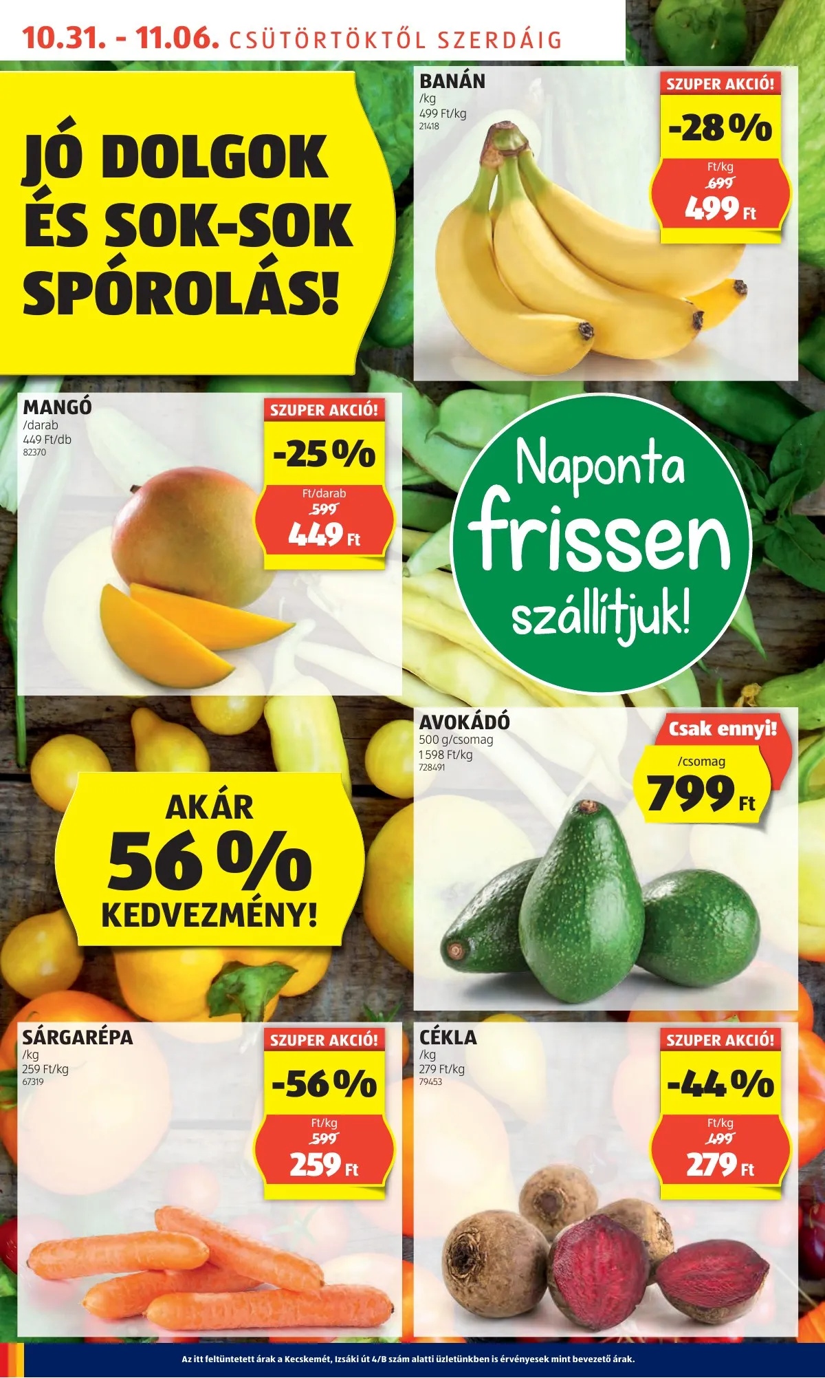 Aldi akciós újság 10.31–11.06 – 4. oldal