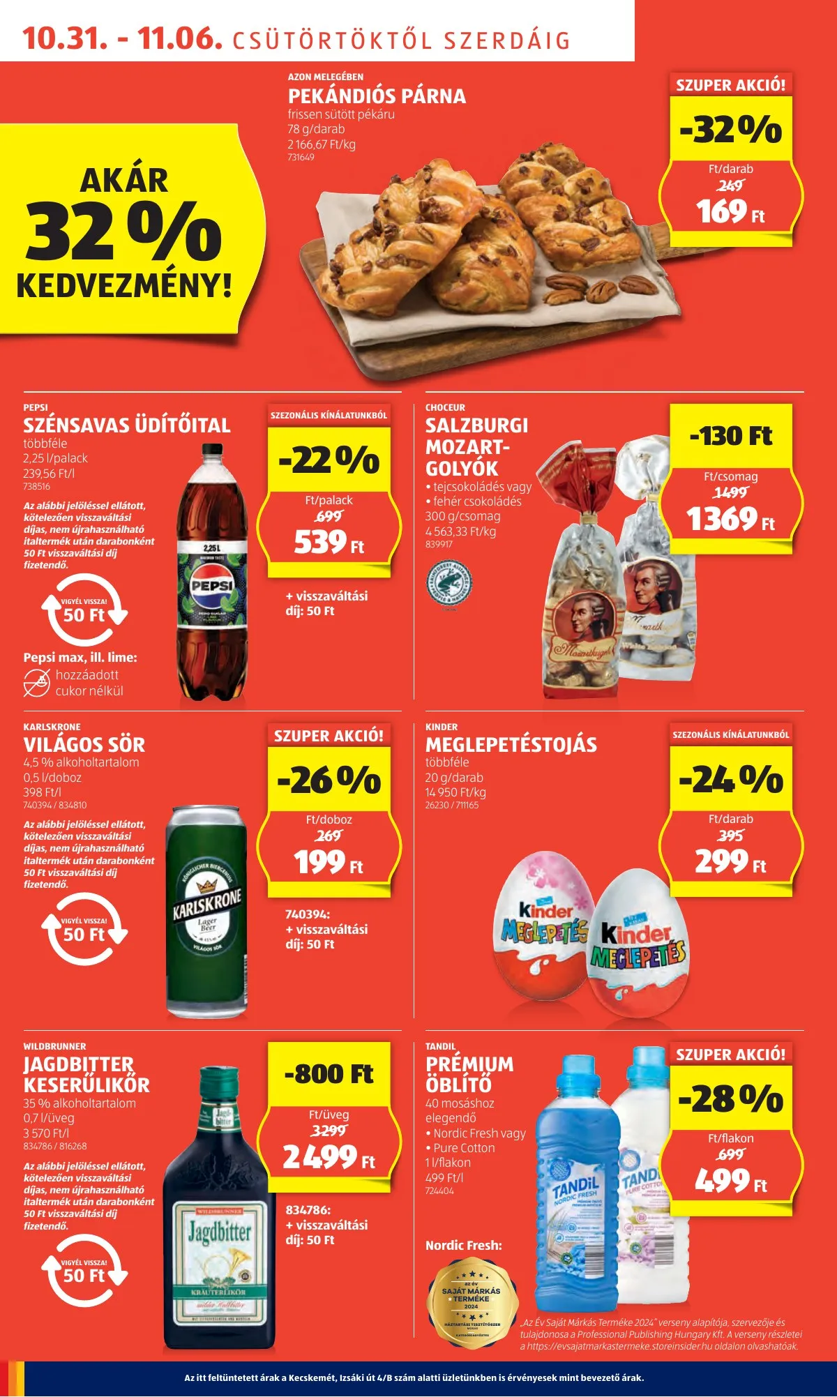 Aldi akciós újság 10.31–11.06 – 6. oldal