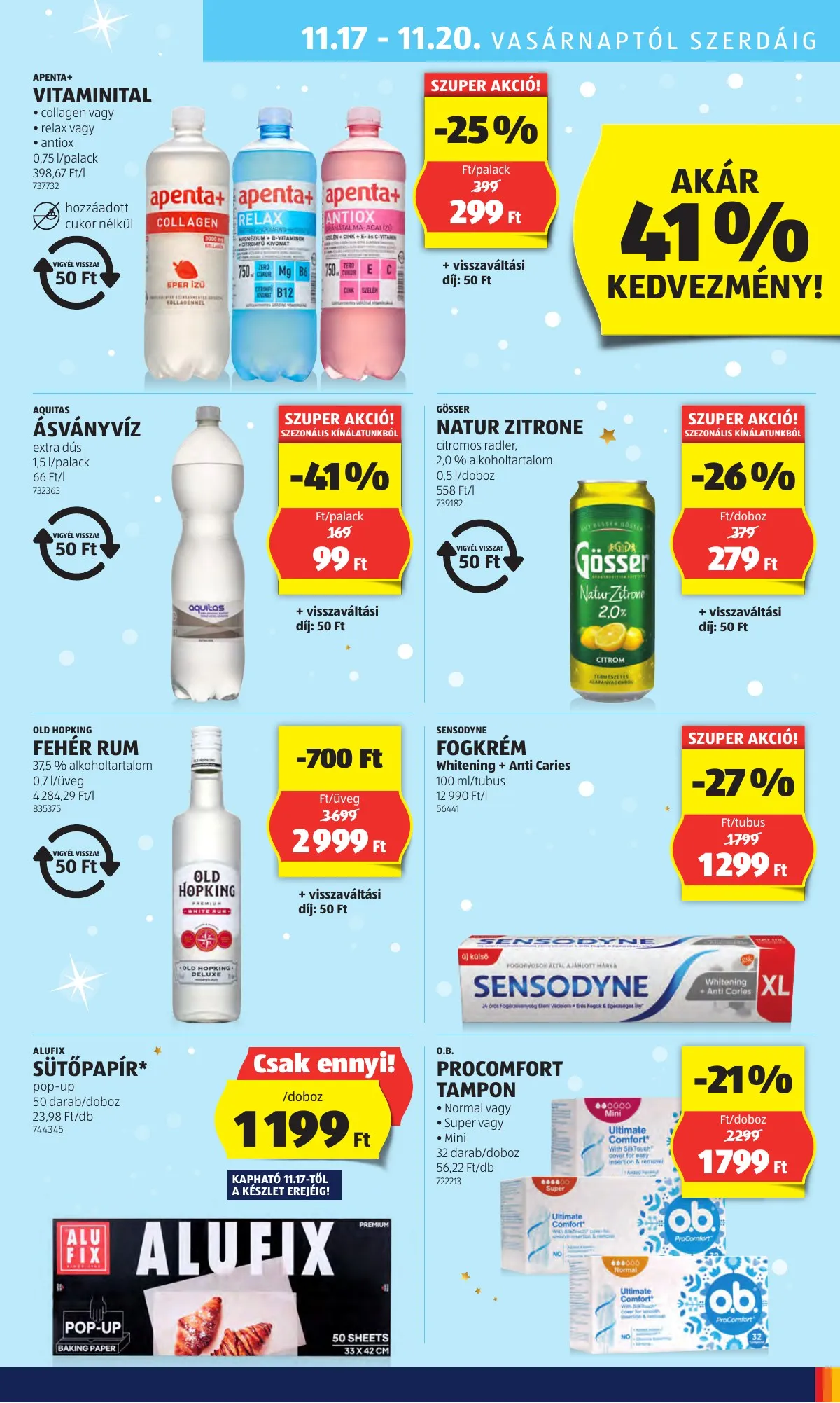 Aldi akciós újság 11.14–11.20 – 41. oldal