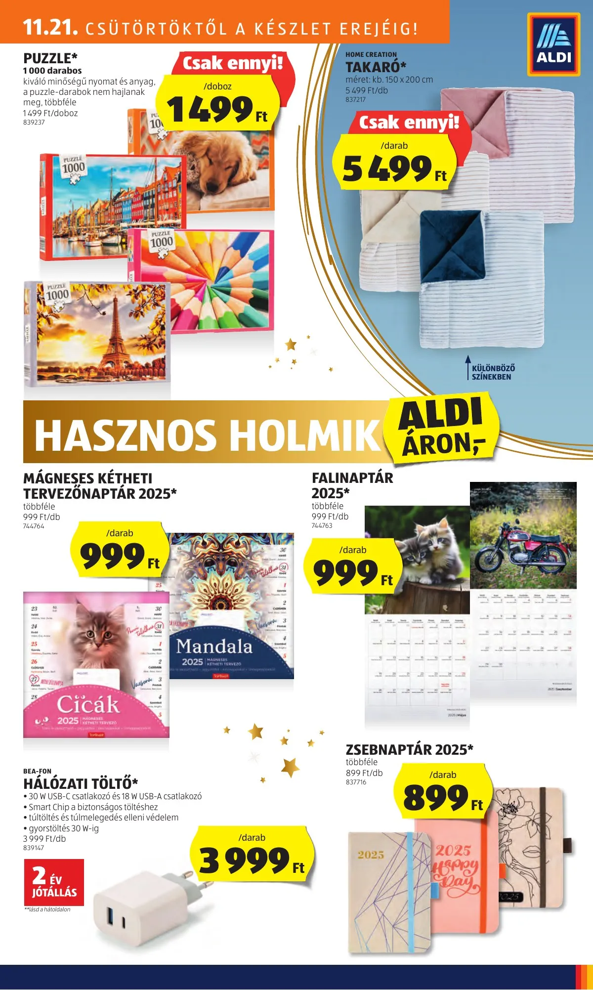 Aldi akciós újság 11.21–11.27 – 39. oldal