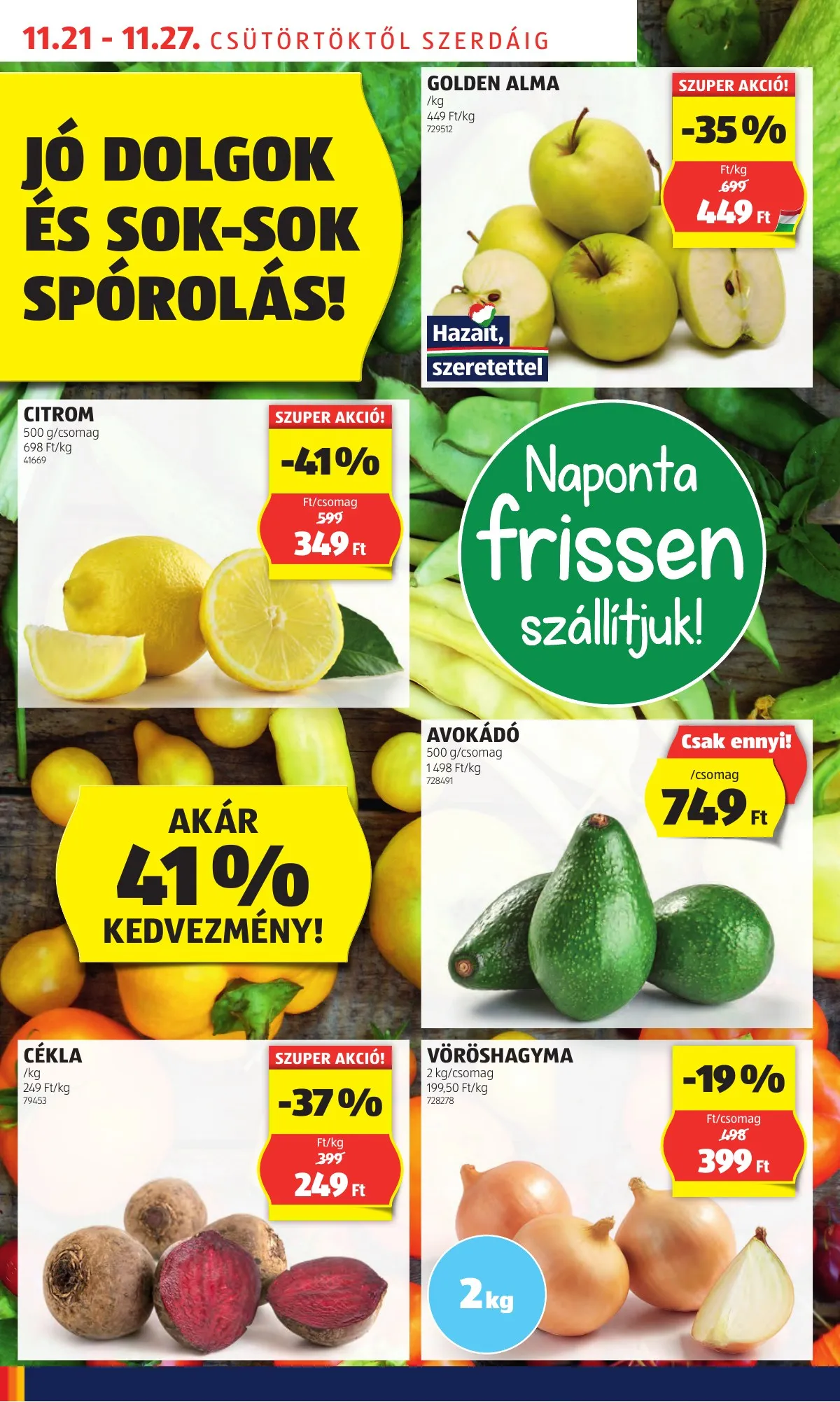 Aldi akciós újság 11.21–11.27 – 4. oldal