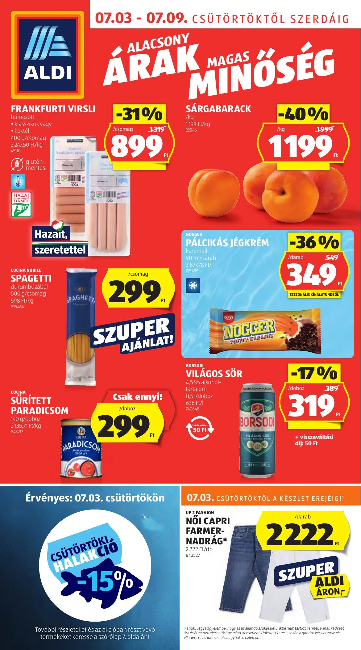 Aldi akciós újság 07.03–07.09