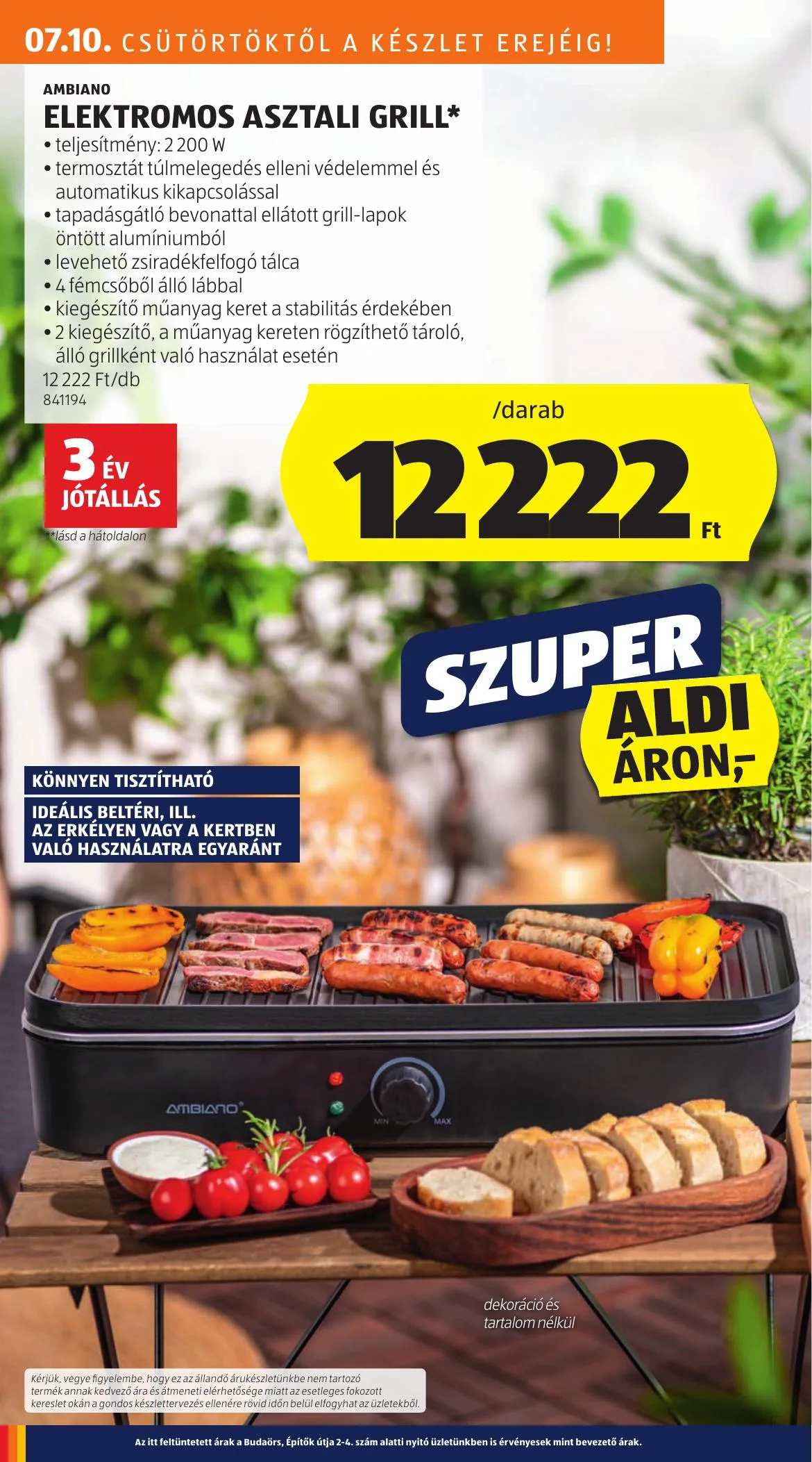 Aldi akciós újság 07.10–07.16 – 4. oldal