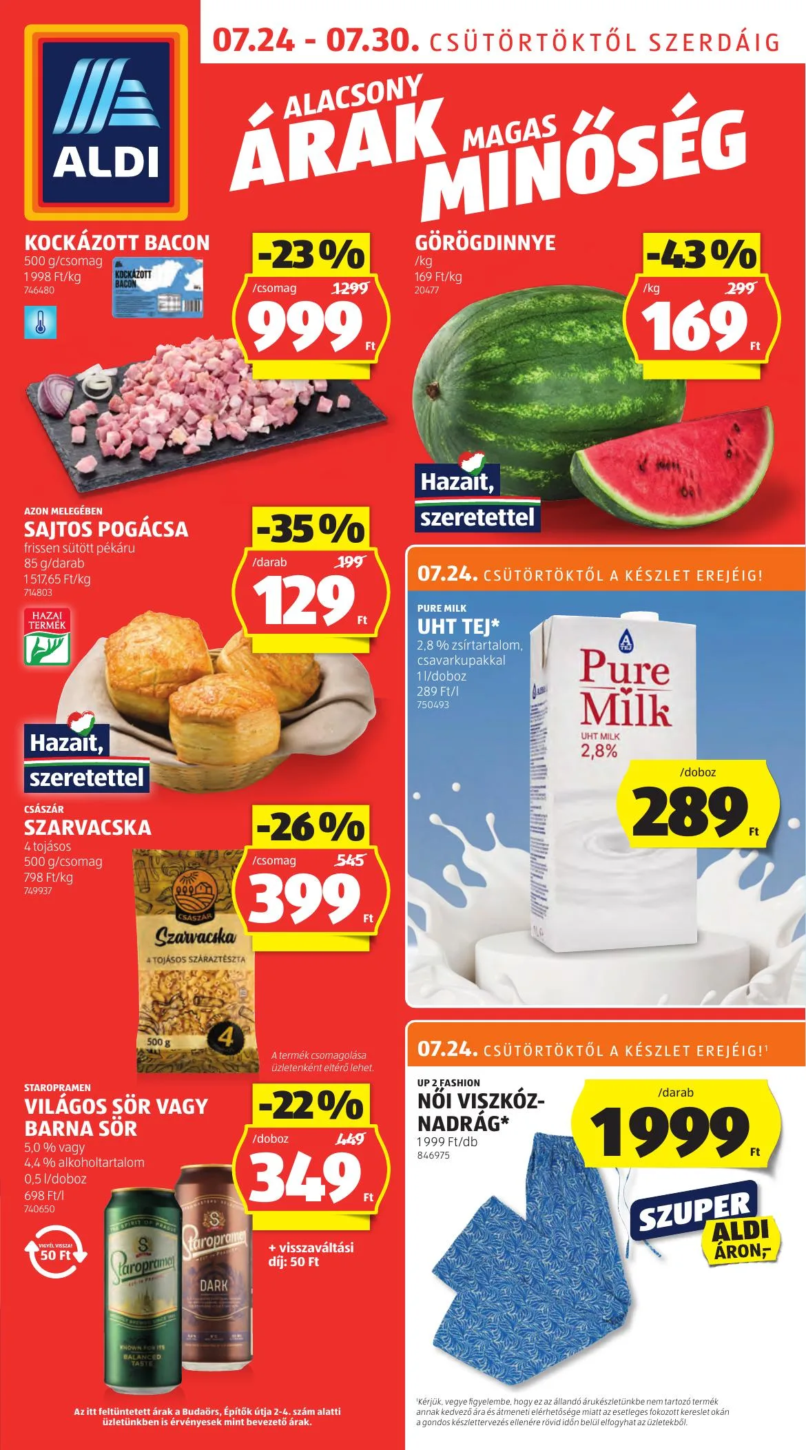 Aldi akciós újság 07.24–07.30
