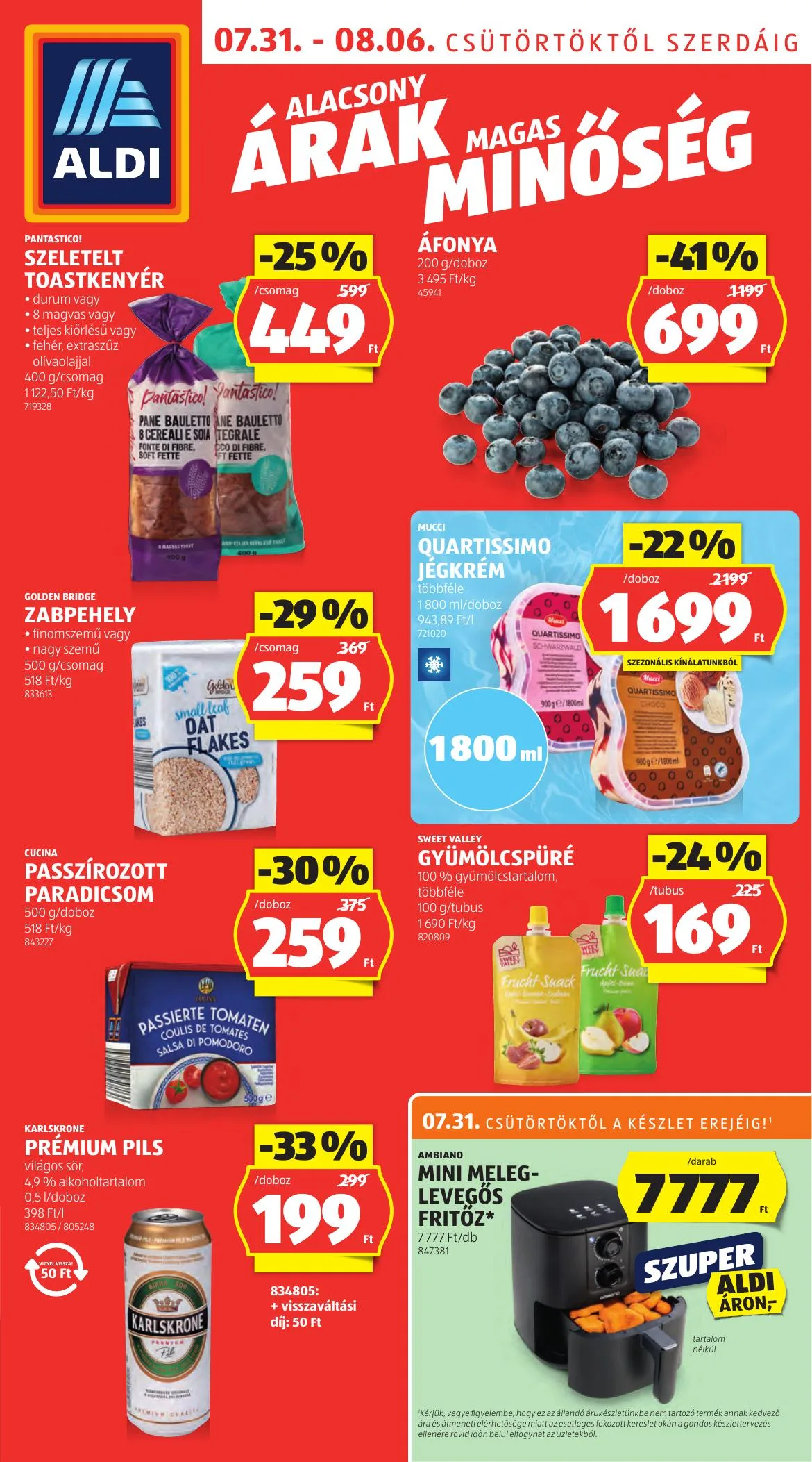 Aldi akciós újság 07.31–08.06