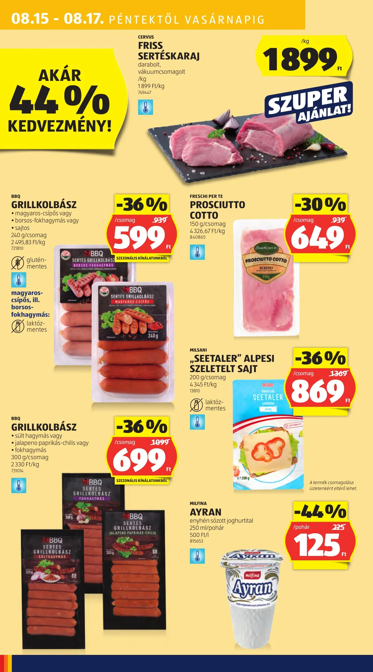 Aldi akciós újság 08.14–08.19 – 50. oldal