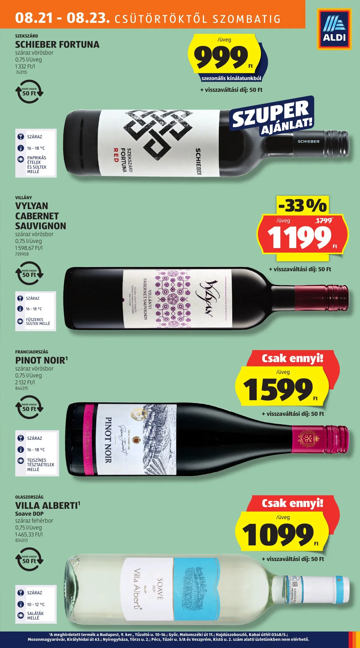 Aldi akciós újság 08.21–08.27 – 21. oldal