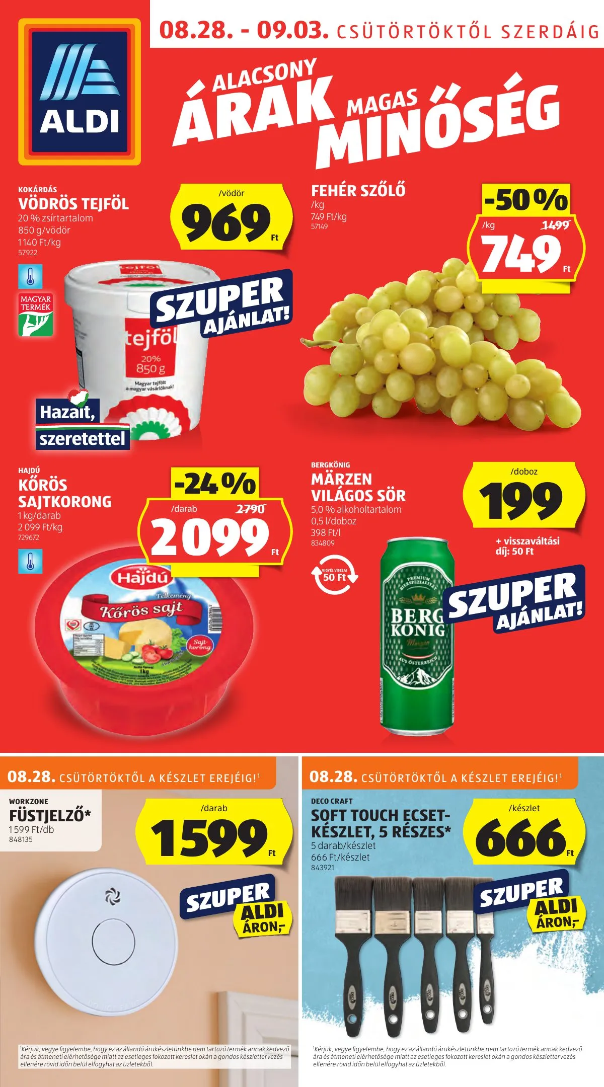 Aldi akciós újság 08.28–09.03