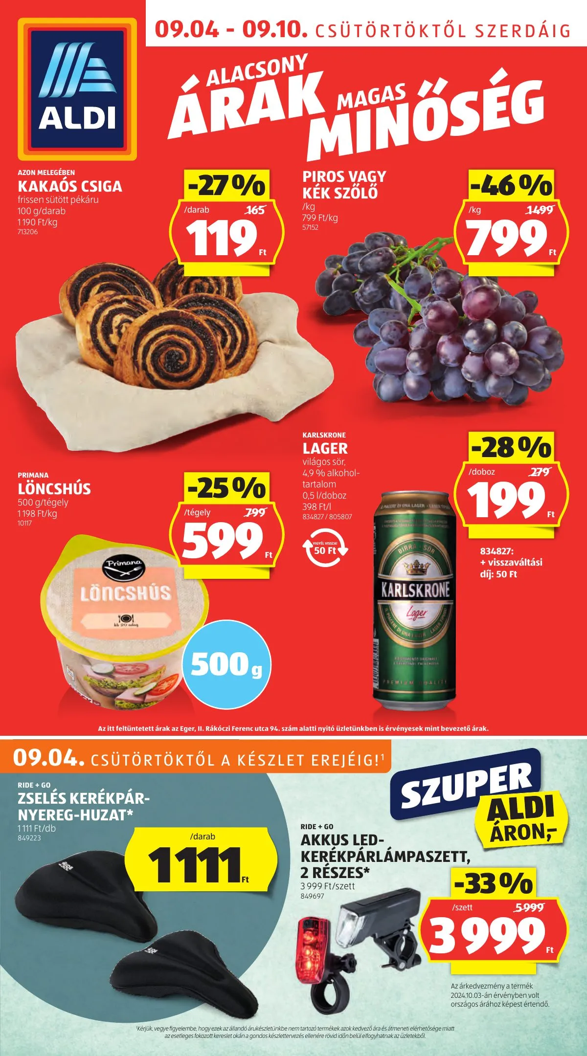 Aldi akciós újság 09.04–09.10