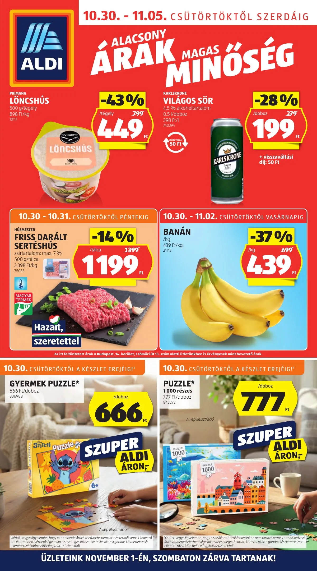 Aldi akciós újság 10.30–11.05