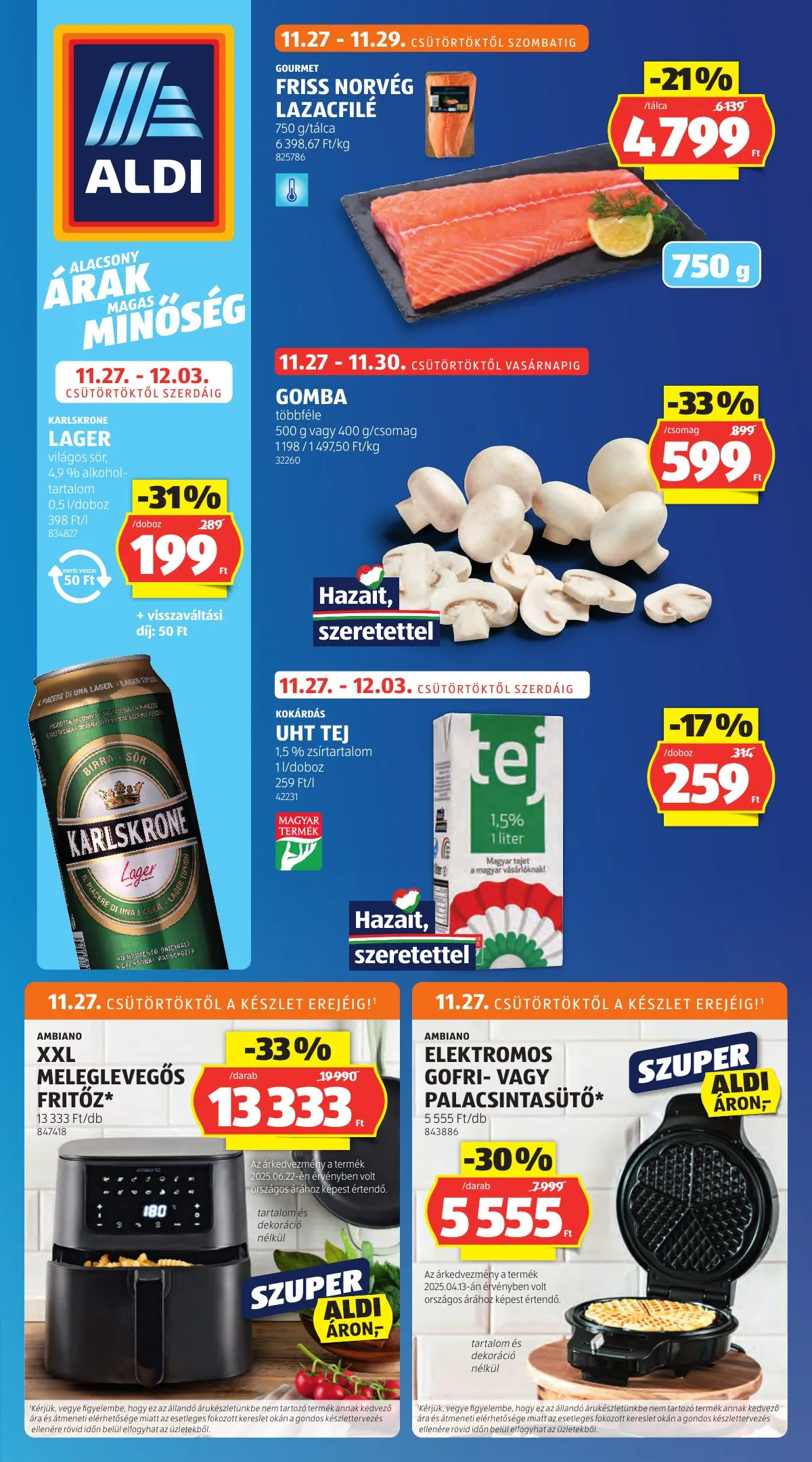 Aldi akciós újság 11.27–12.03