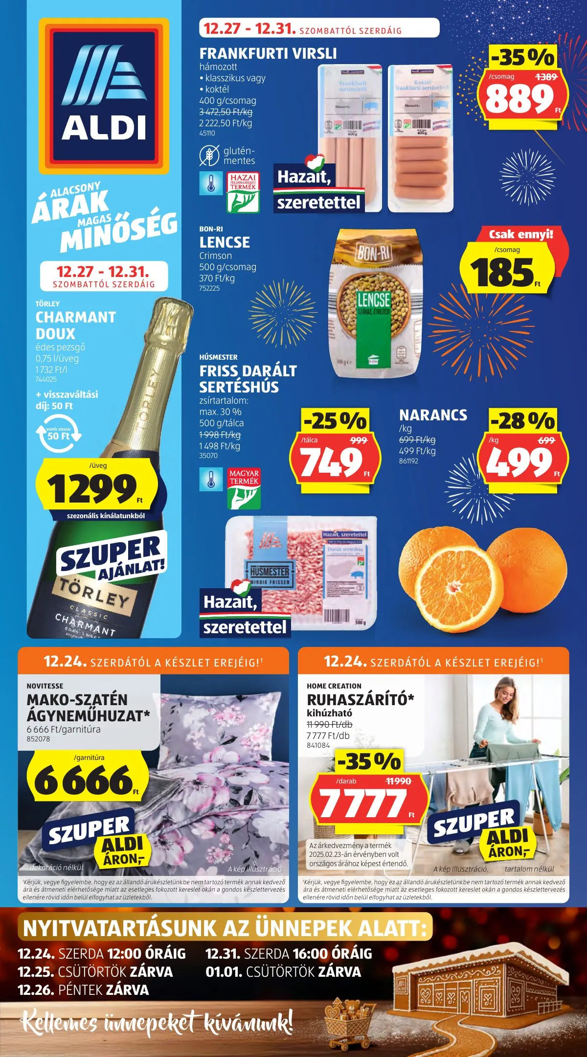 Aldi akciós újság 12.24–12.31