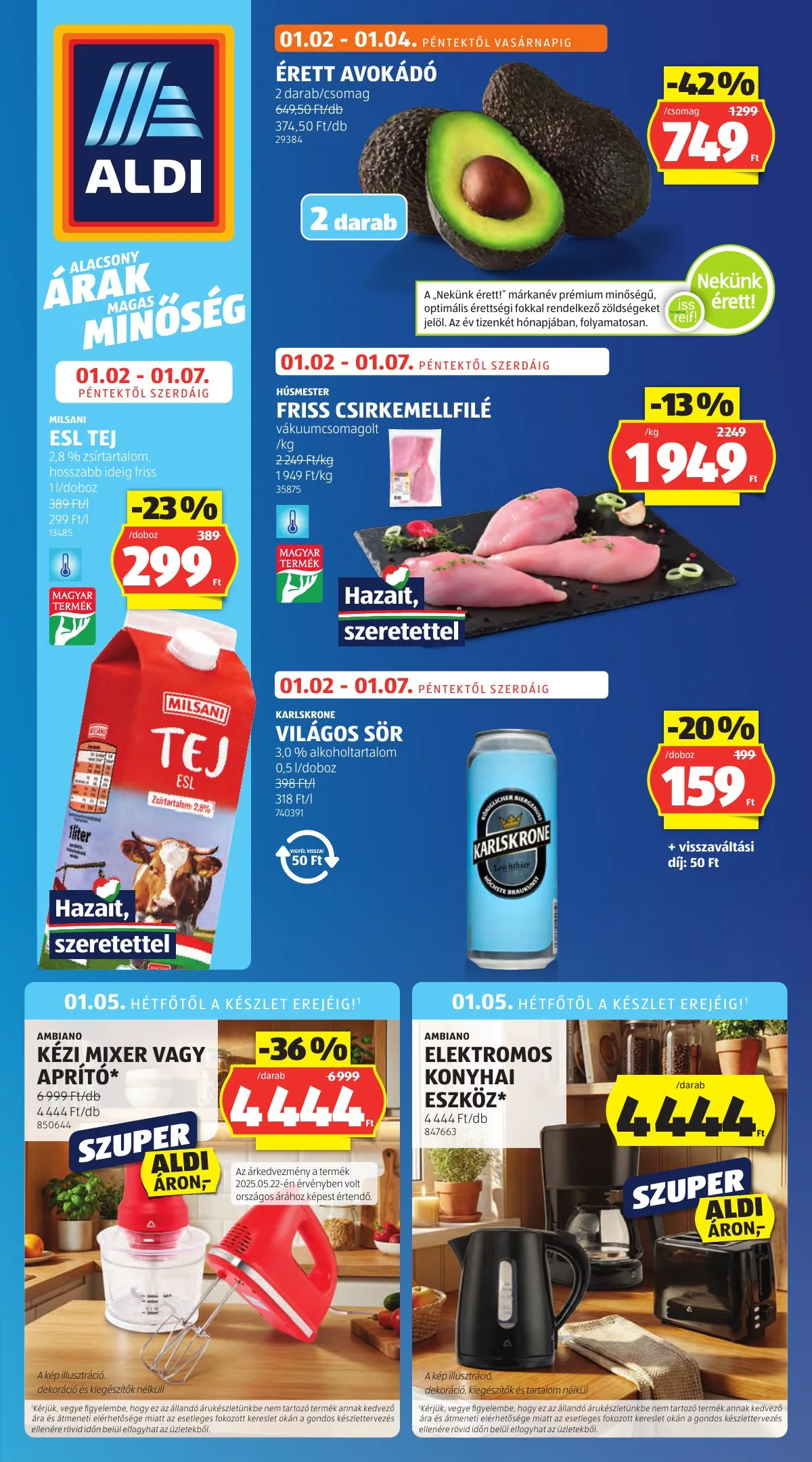 Aldi akciós újság 01.02–01.07