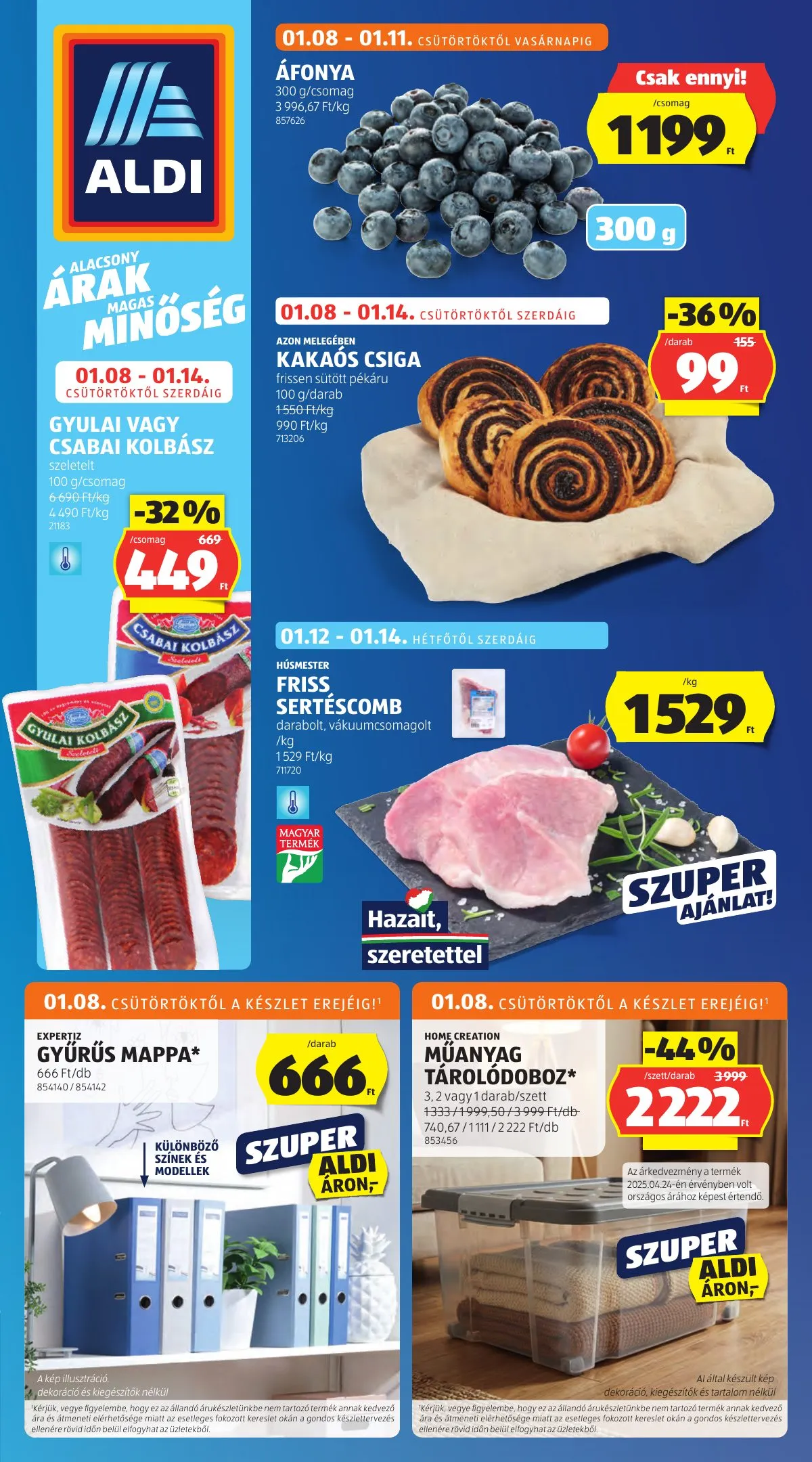Aldi akciós újság 01.08–01.14