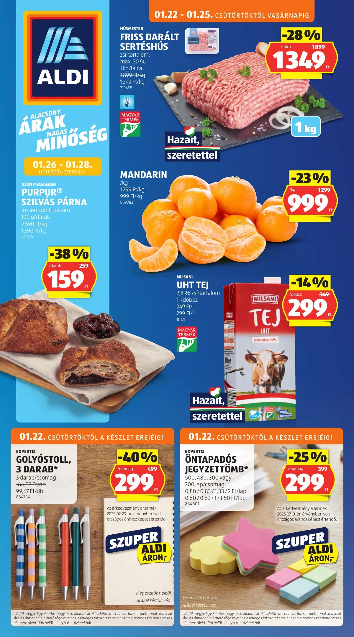 Aldi akciós újság 01.22–01.28