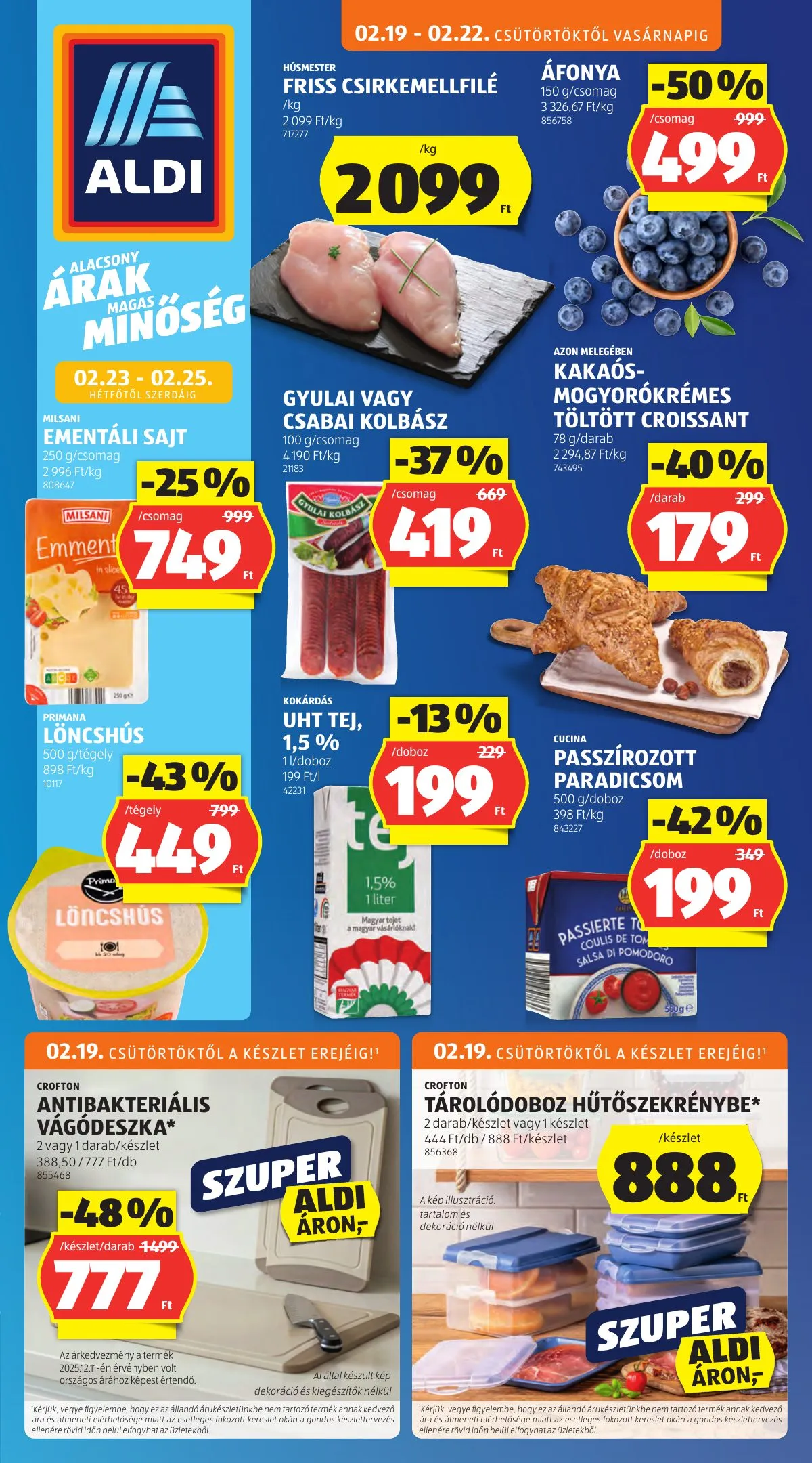 Aldi akciós újság 02.19–02.25