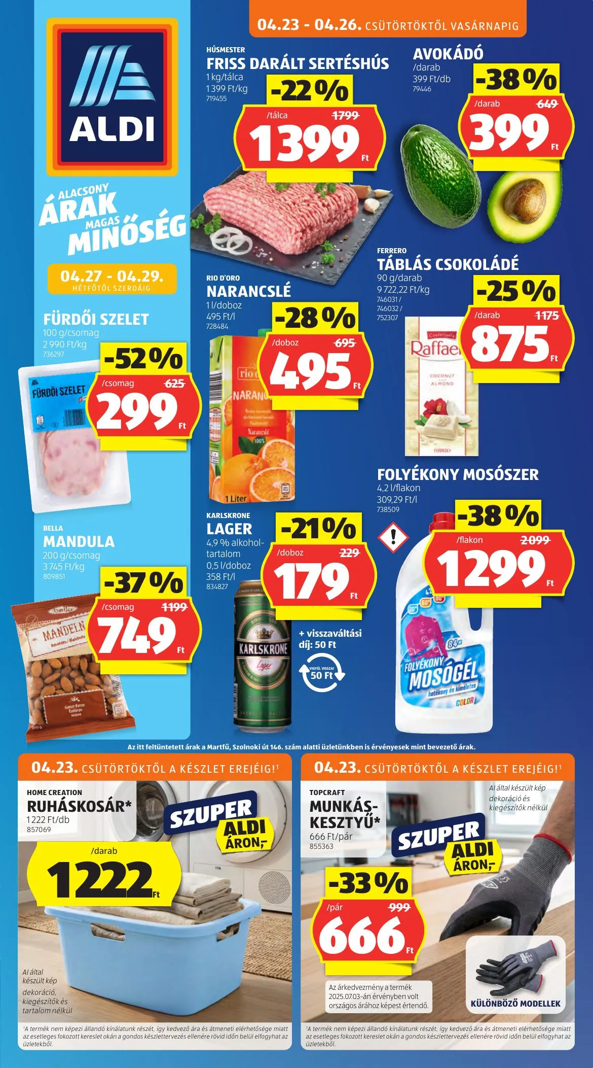 Aldi akciós újság 04.23–04.29