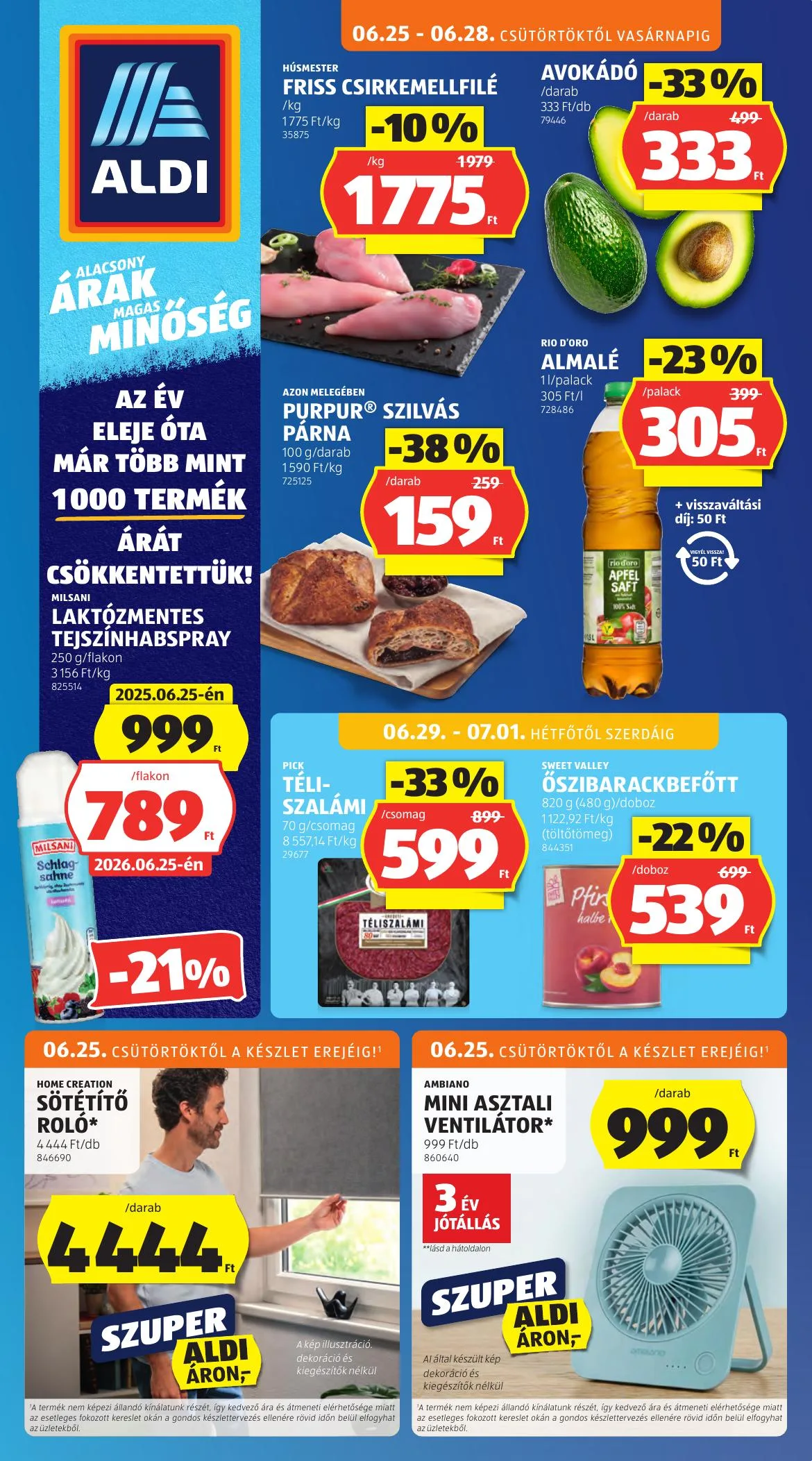 Aldi akciós újság 06.25–07.01