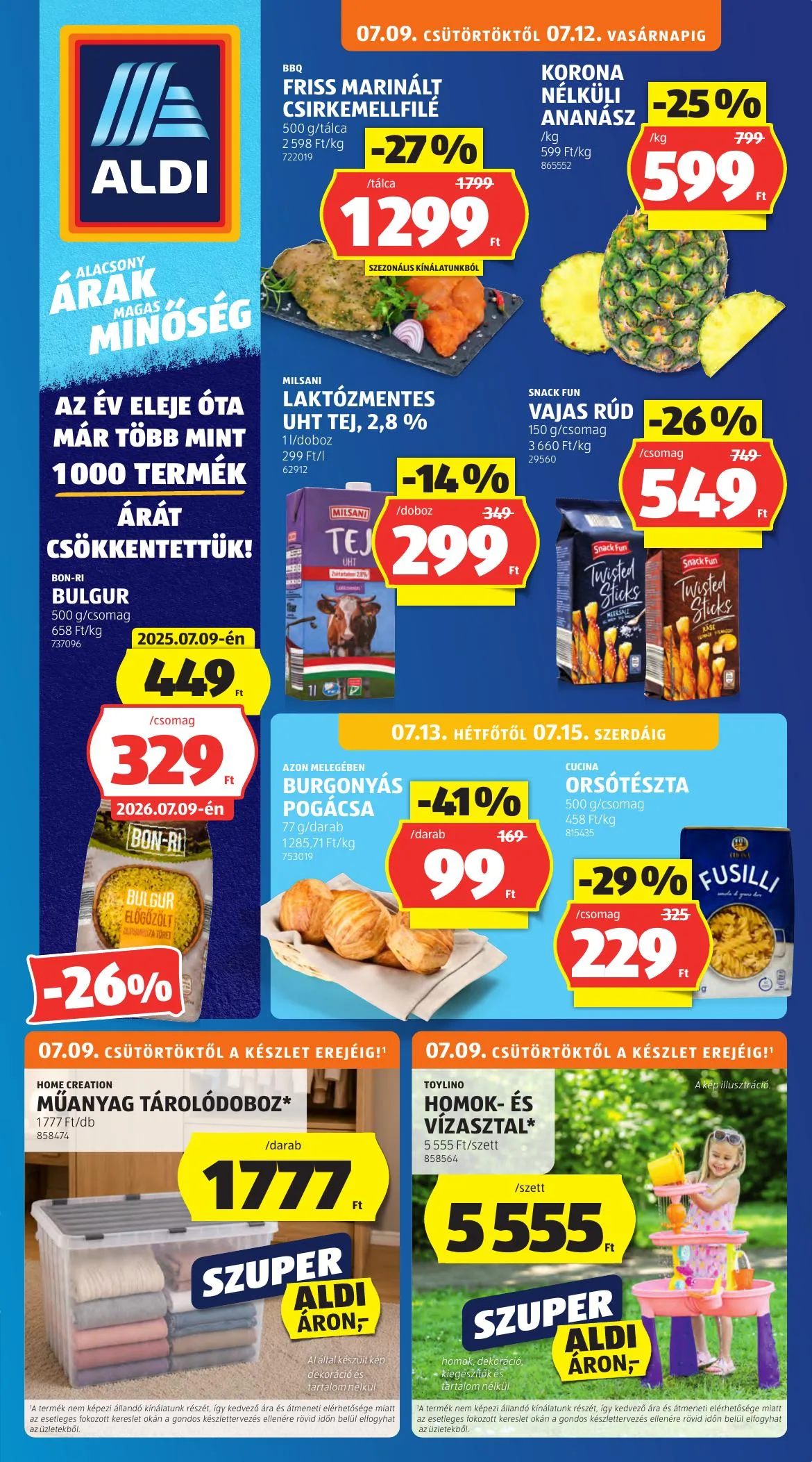 Aldi akciós újság 07.09–07.15
