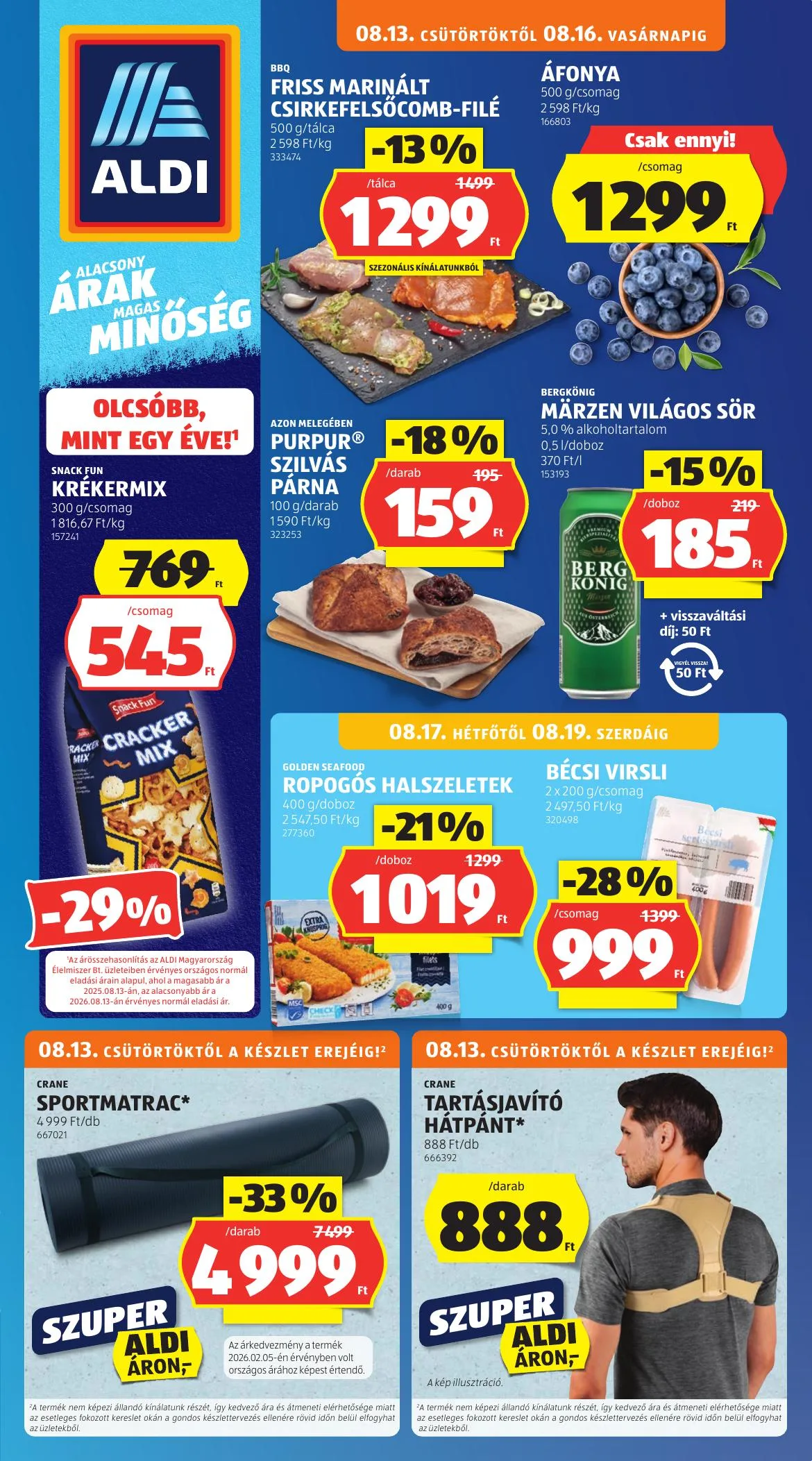 Aldi akciós újság 08.13–08.19