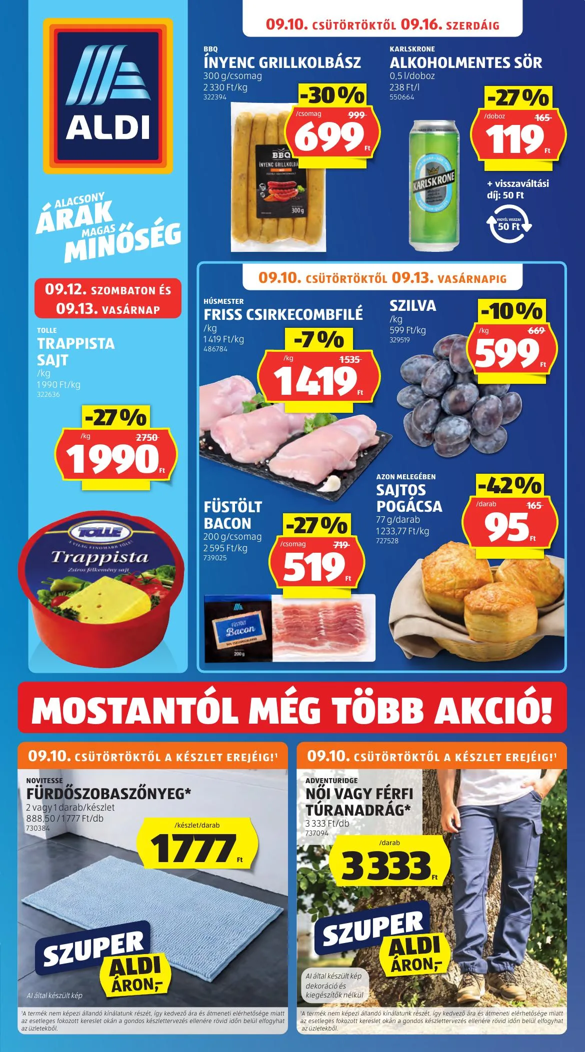 Aldi akciós újság 09.10–09.16