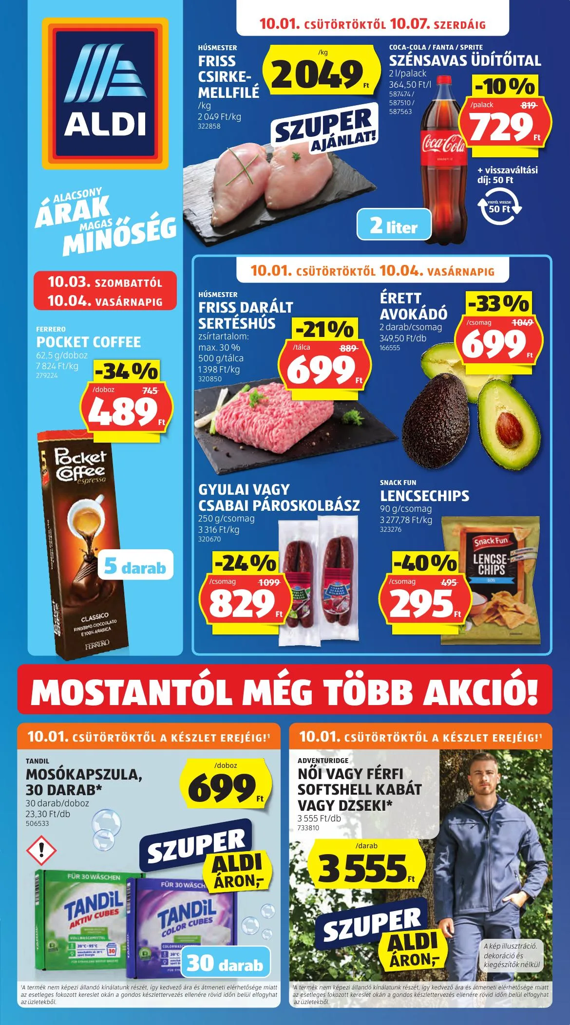 Aldi akciós újság 10.01–10.07