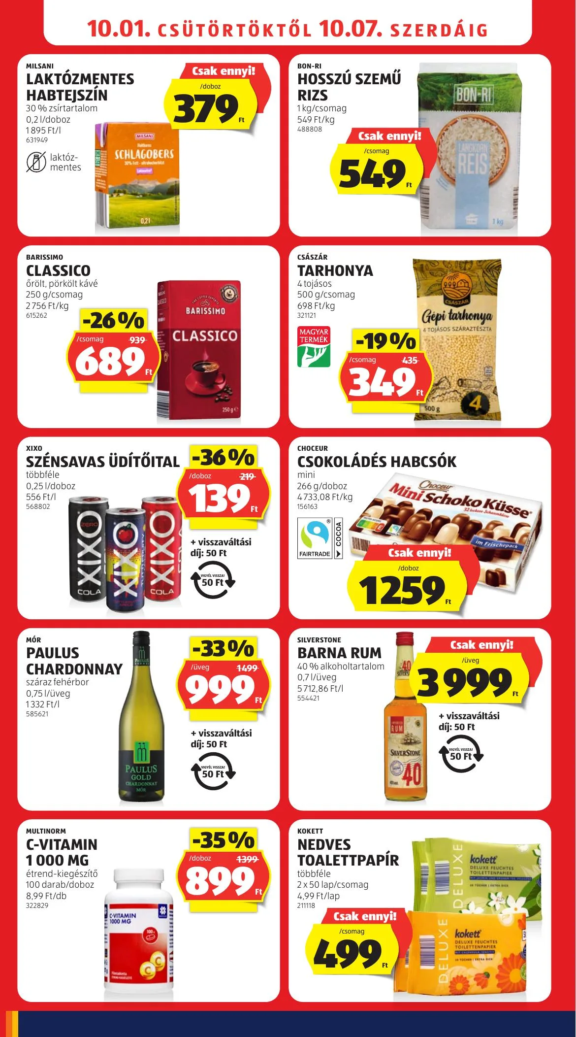 Aldi akciós újság 10.01–10.07 – 12. oldal