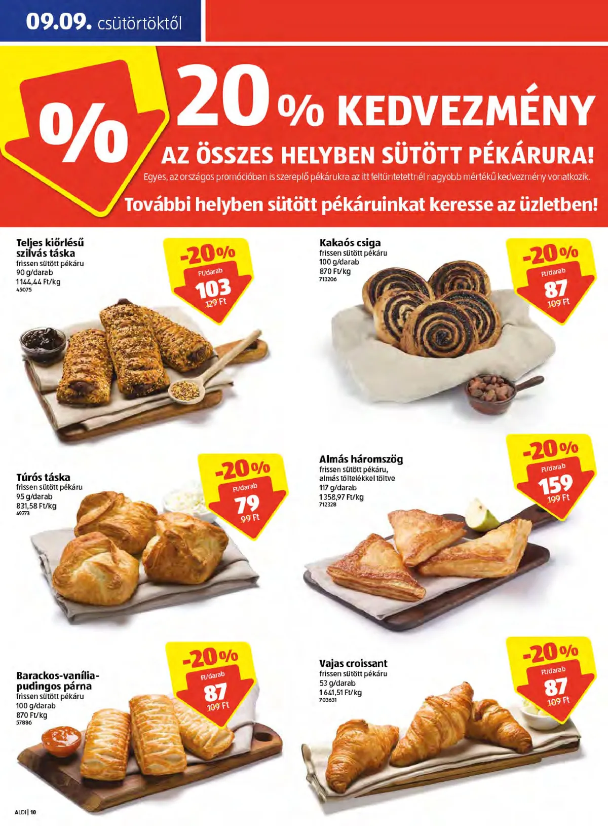 Aldi akciós újság Godollo 09.09–09.11 – 10. oldal