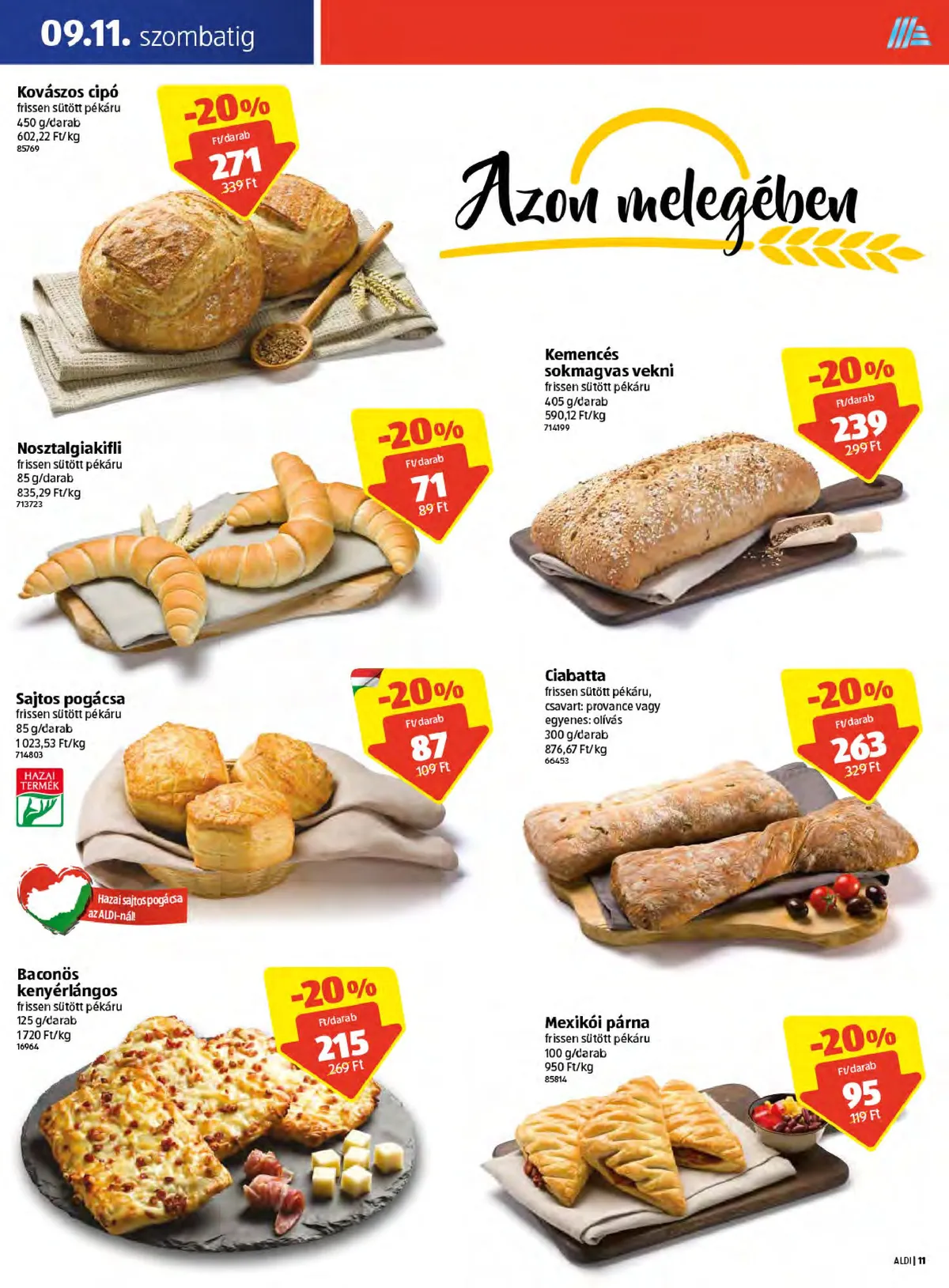 Aldi akciós újság Godollo 09.09–09.11 – 11. oldal