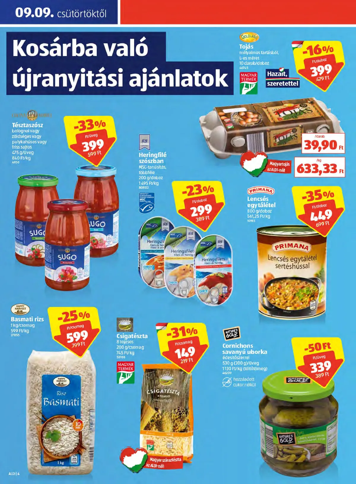 Aldi akciós újság Godollo 09.09–09.11 – 4. oldal