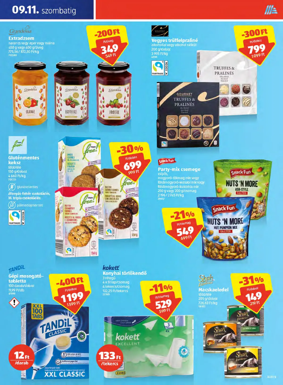 Aldi akciós újság Godollo 09.09–09.11 – 5. oldal