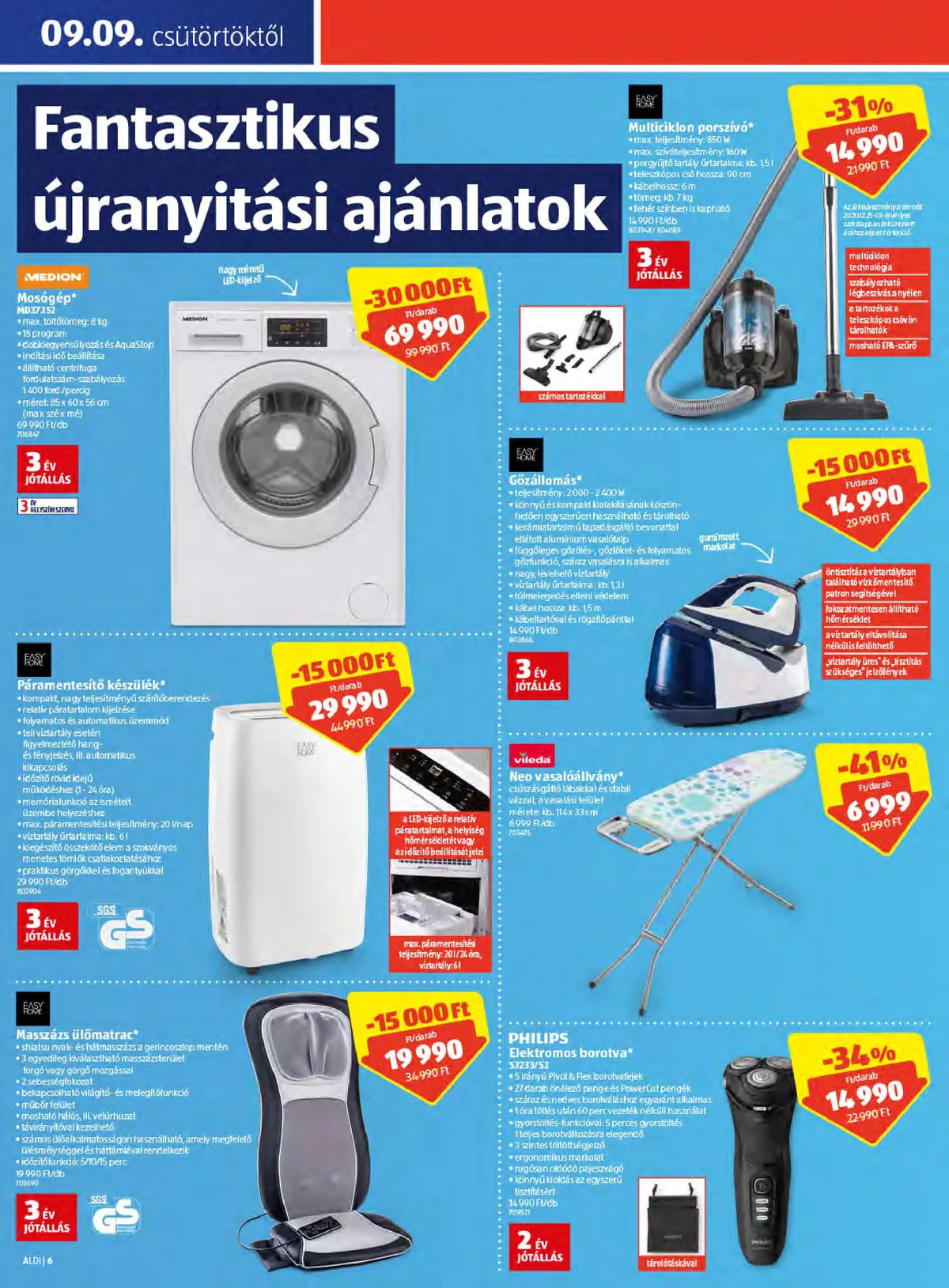 Aldi akciós újság Godollo 09.09–09.11 – 6. oldal