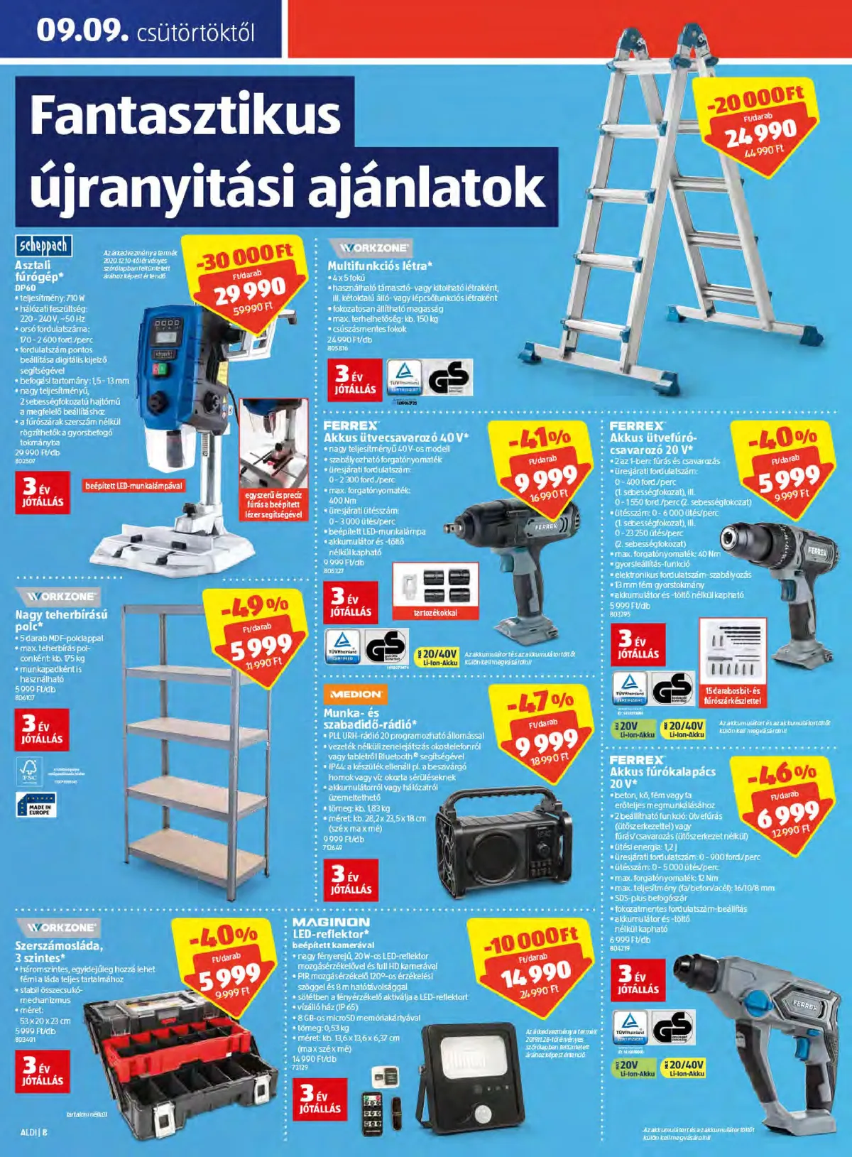 Aldi akciós újság Godollo 09.09–09.11 – 8. oldal