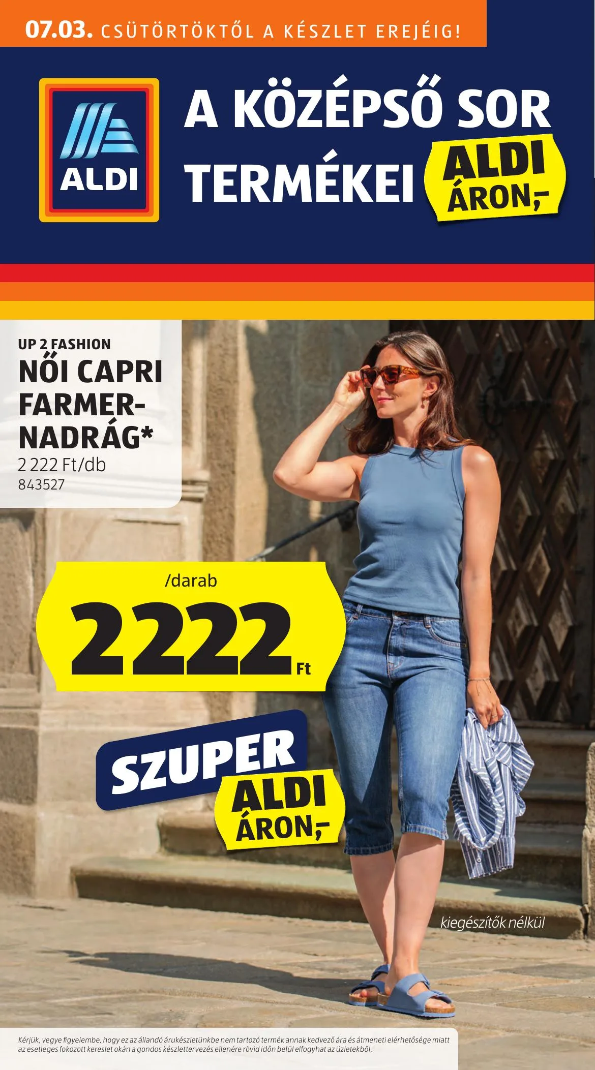 Aldi akciós újság Kozepso Sor 07.03–07.03
