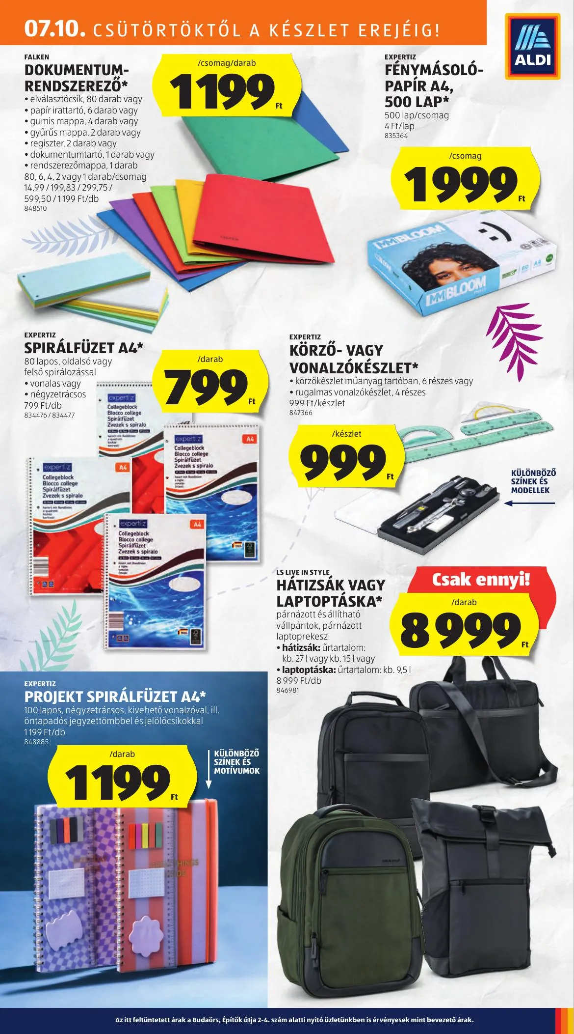 Aldi akciós újság Kozepso Sor 07.10–07.10 – 7. oldal