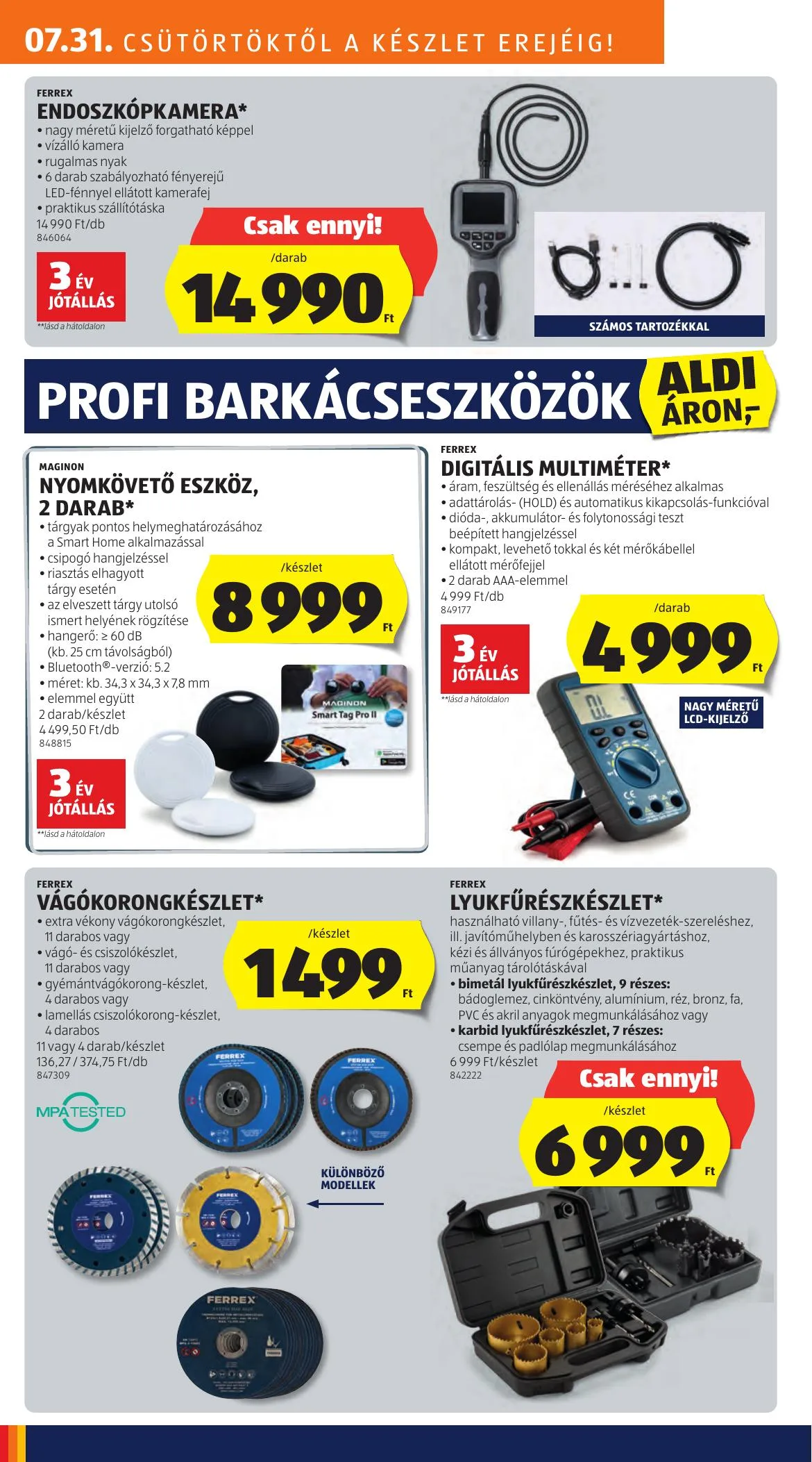 Aldi akciós újság Kozepso Sor 07.31–08.06 – 8. oldal