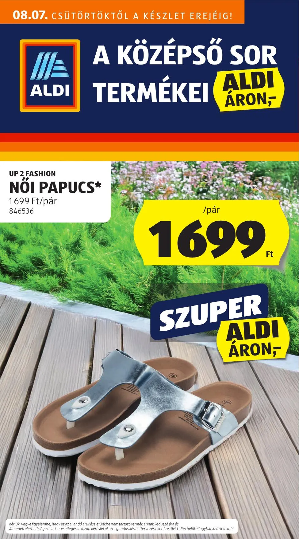 Aldi akciós újság Kozepso sor 08.07–08.13